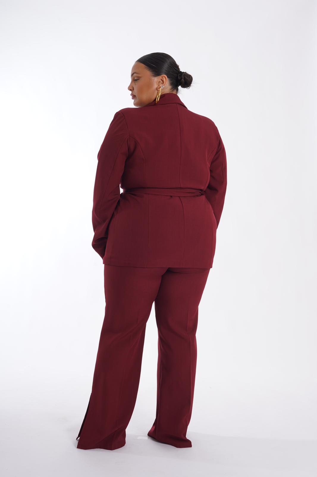 Tailleur Daniela bordeaux