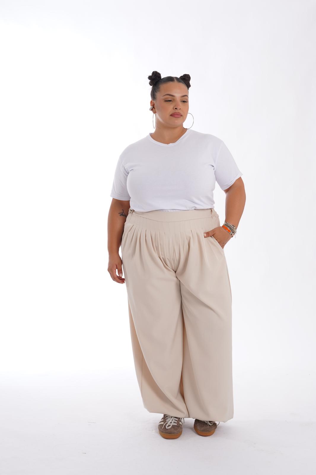 Pantalone Lycia Balloon panna