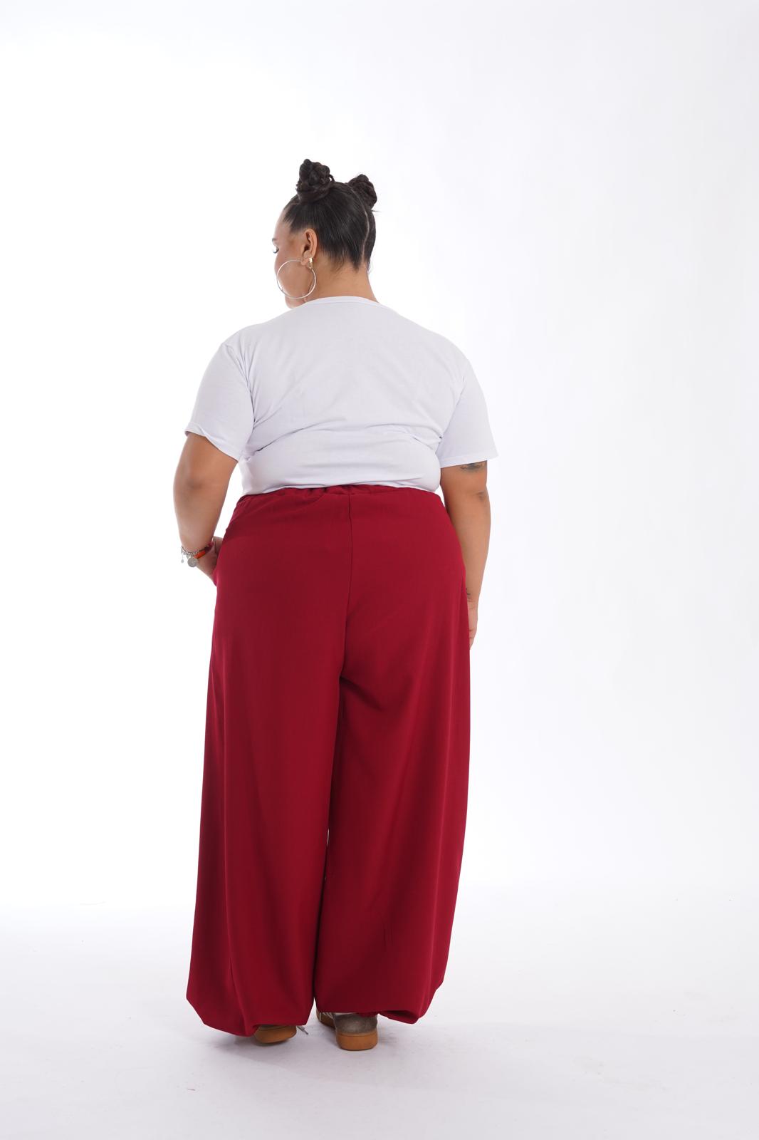 Pantalone Lycia Balloon bordeaux