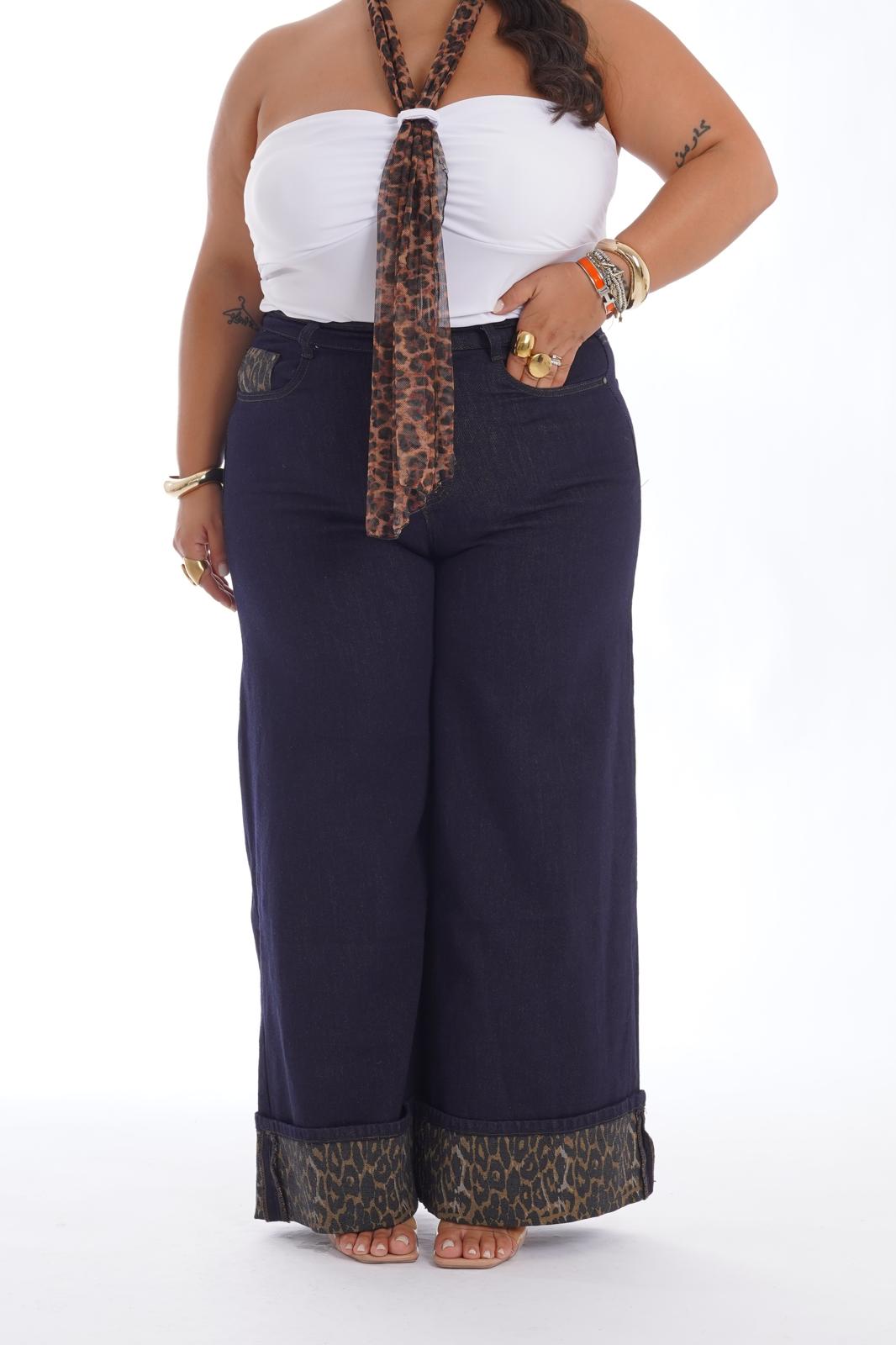 Jeans lavaggio scuro Leopard 0029