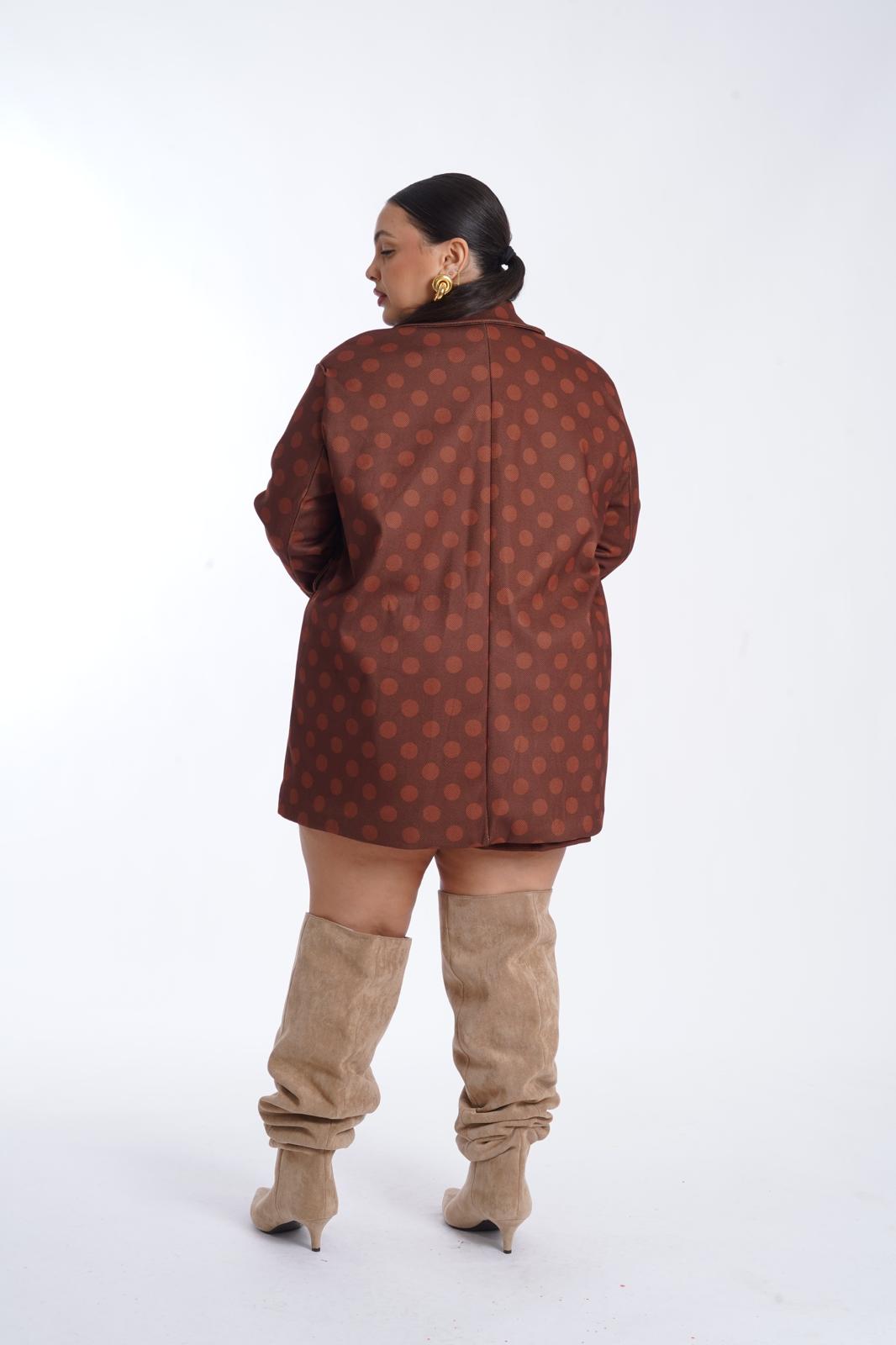 Giacca Pois Madame ruggine