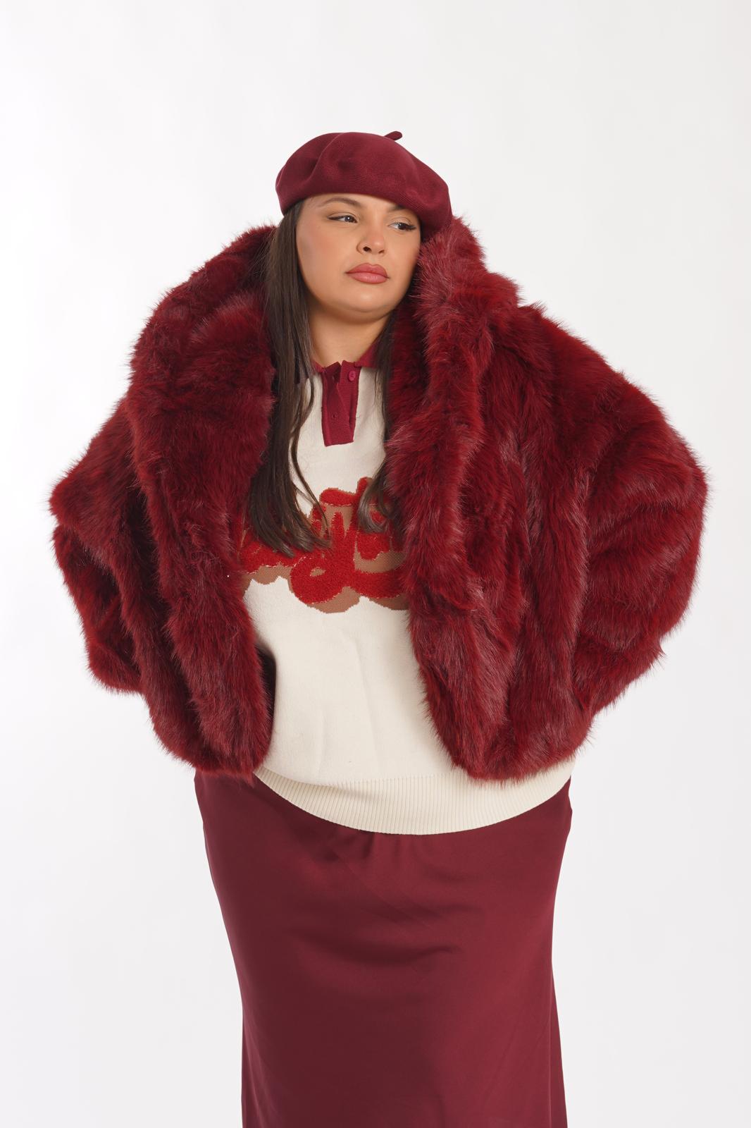 Pelliccia Snow bordeaux