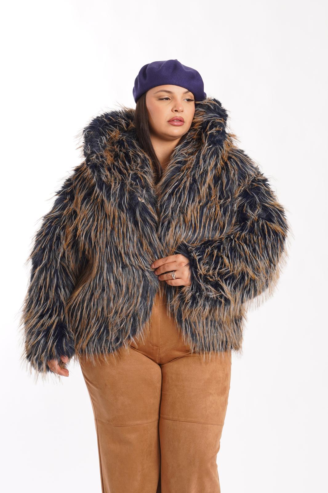 Pelliccia Sankt Moritz blu