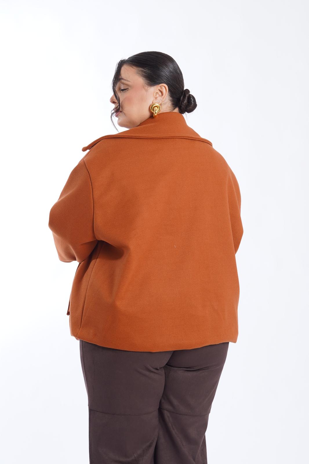 Cappotto Frange ruggine