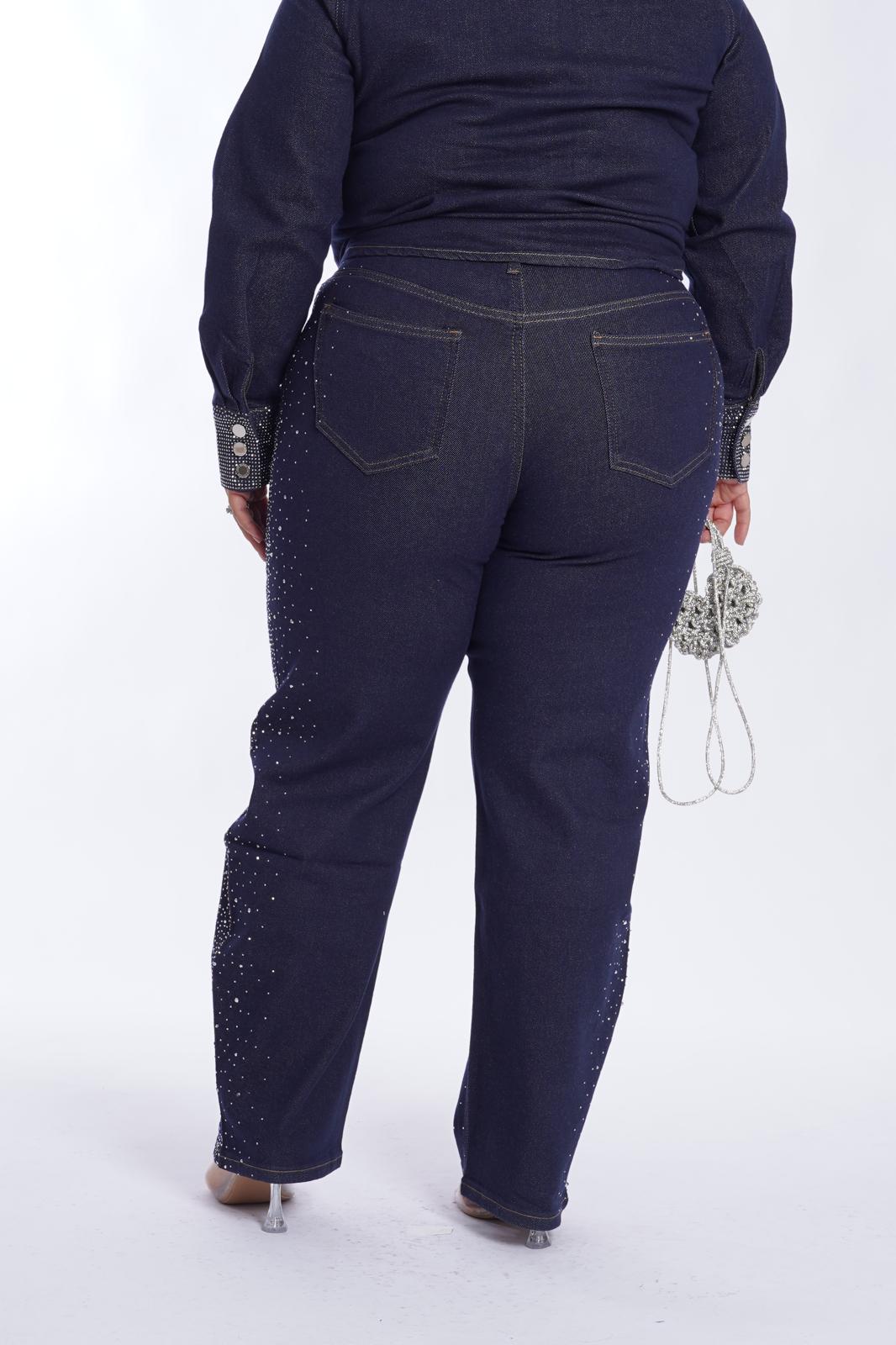 Jeans Strass 7022