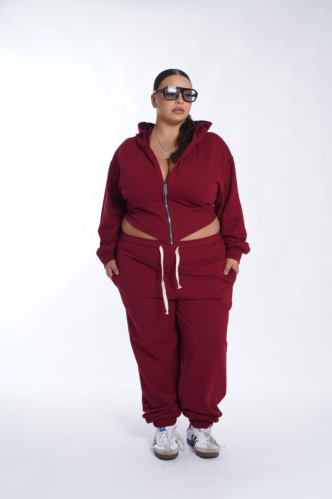 Pantalone Tuta Daria bordeaux