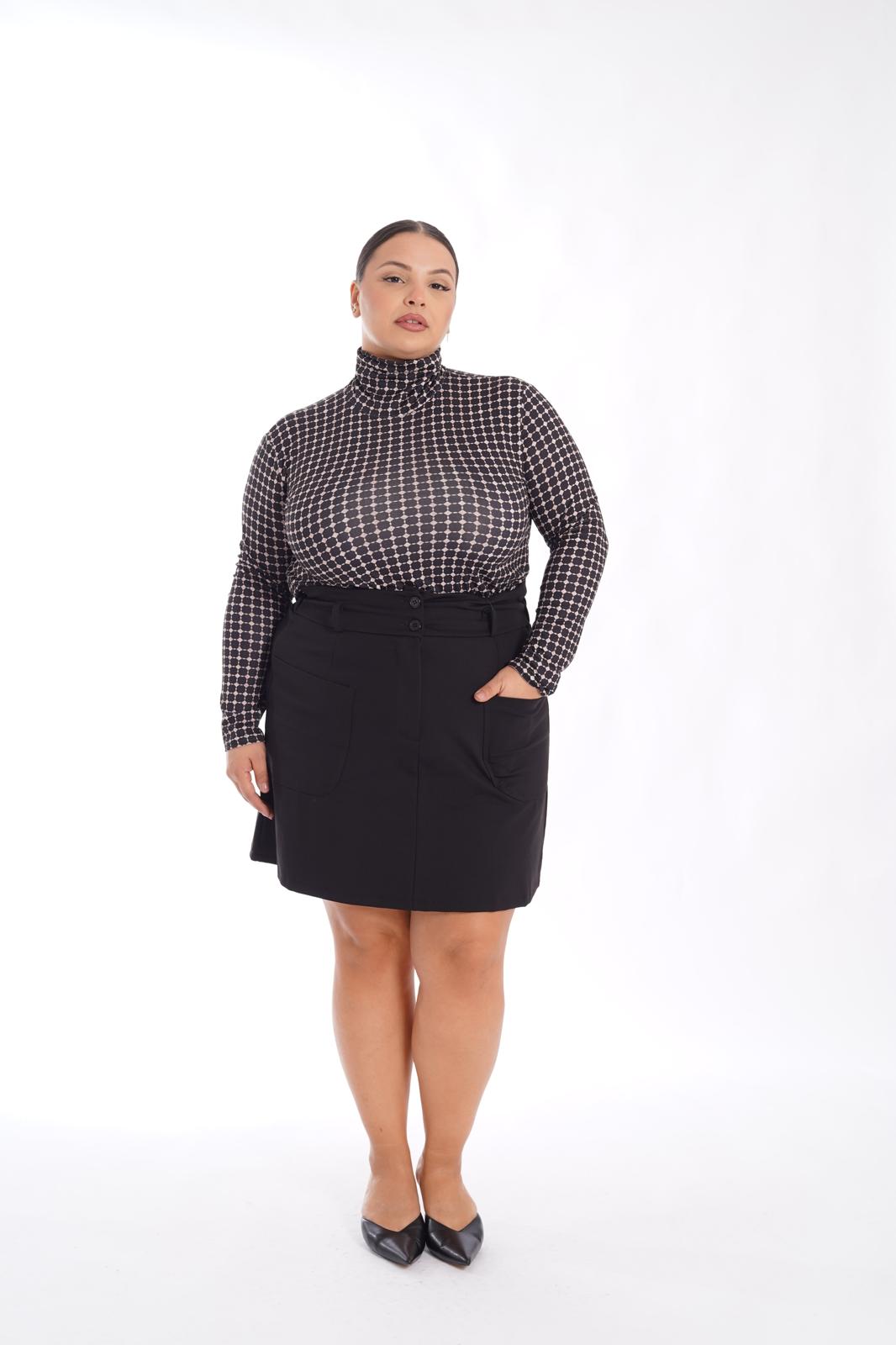 Maglia Collo Alto Creed nero