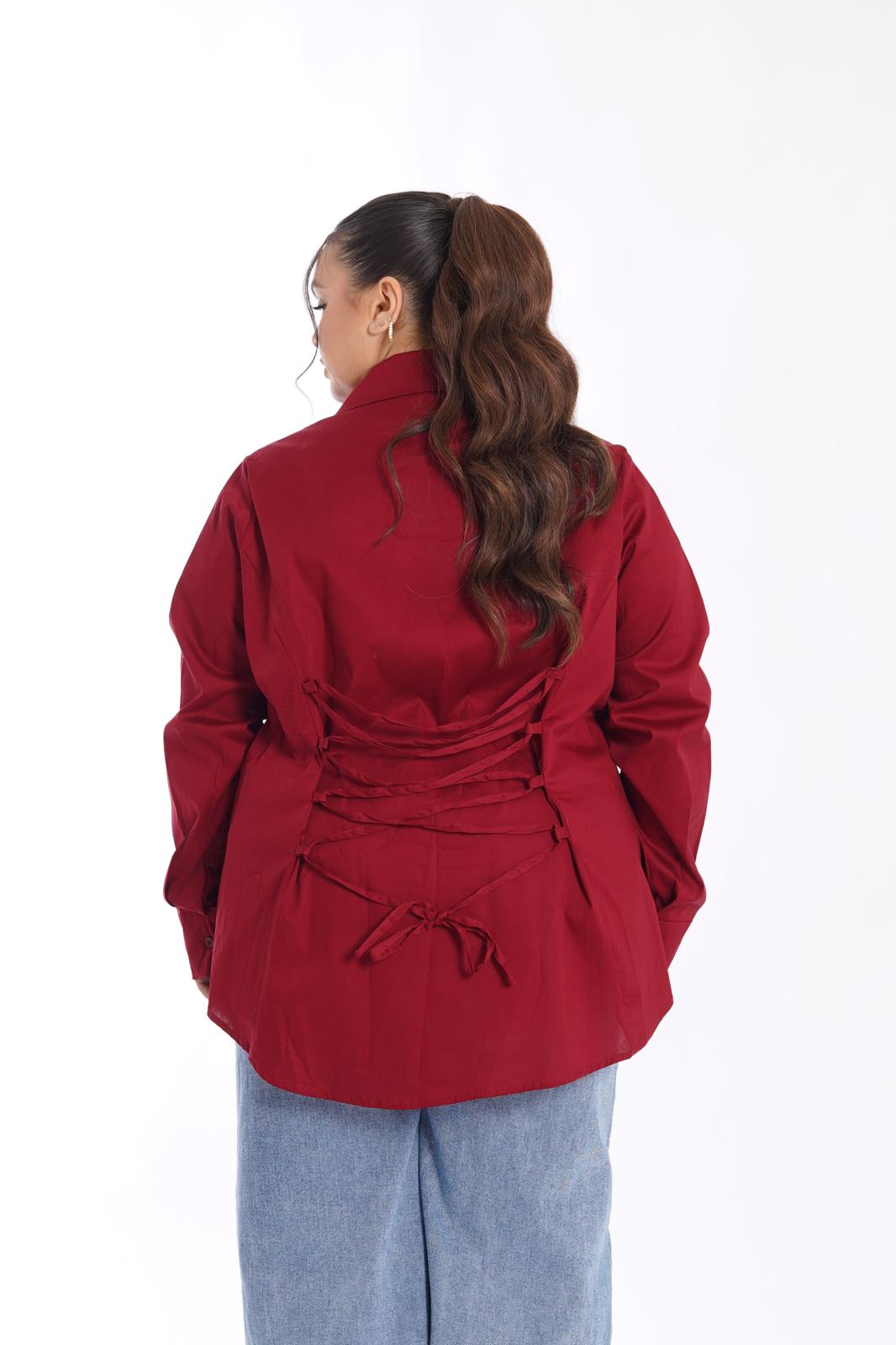 Camicia Basic Winnie bordeaux