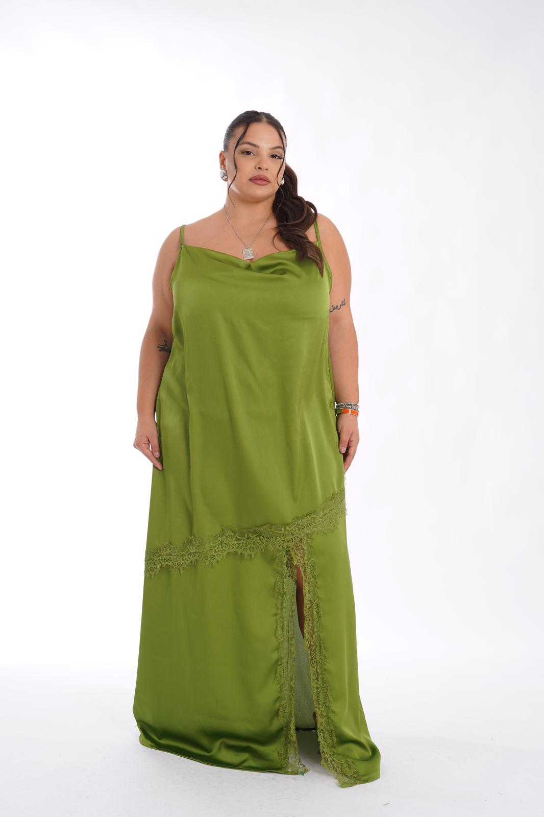 Dress lungo Lady Woman verde