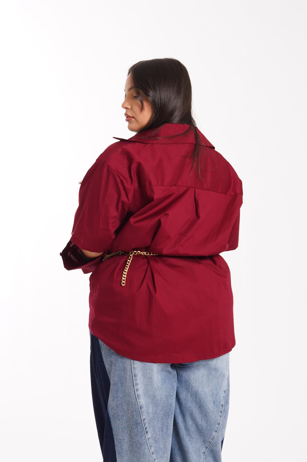 Camicia Rooftop bordeaux