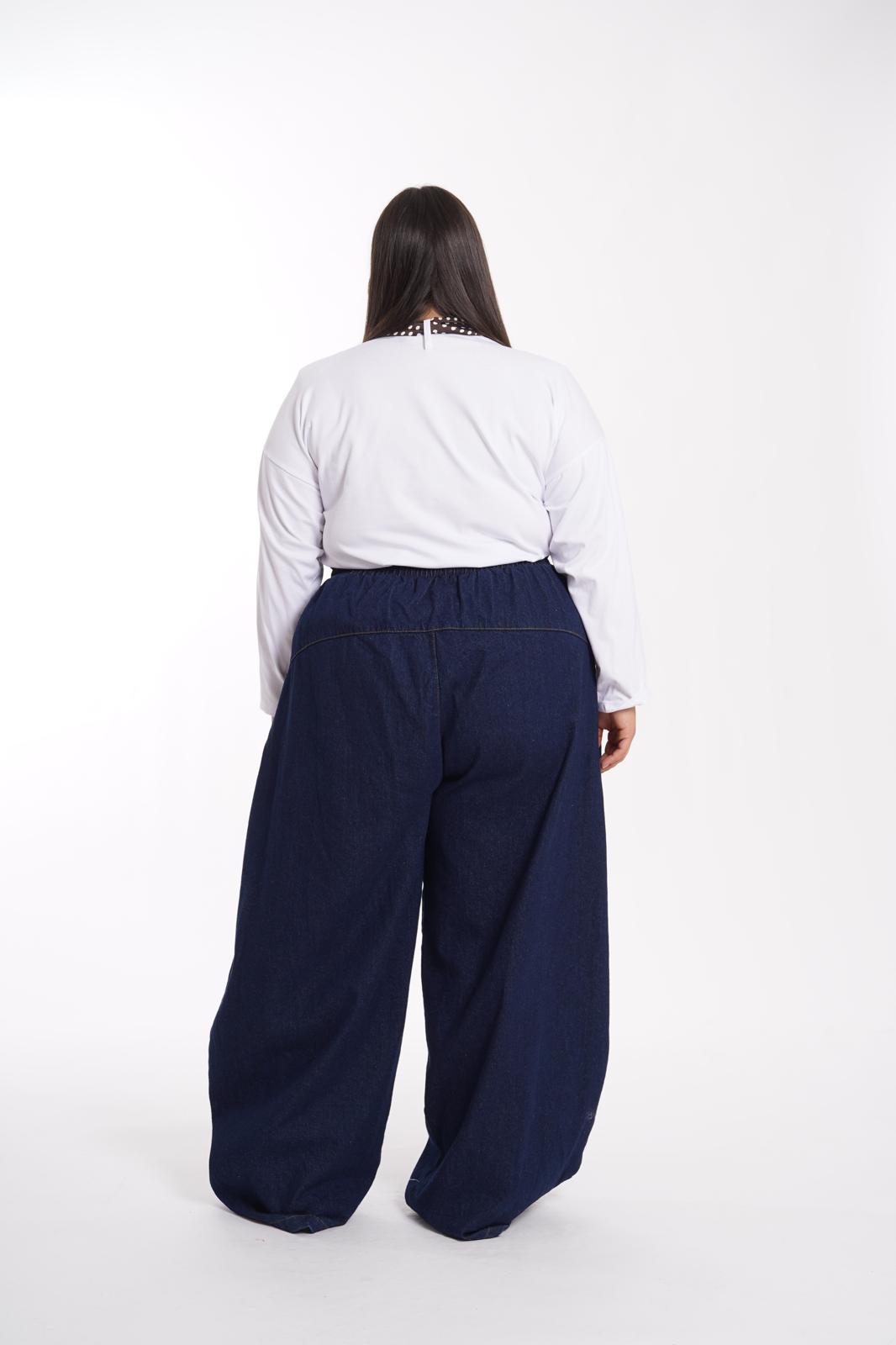 Pantalaccio in Denim Roman blu