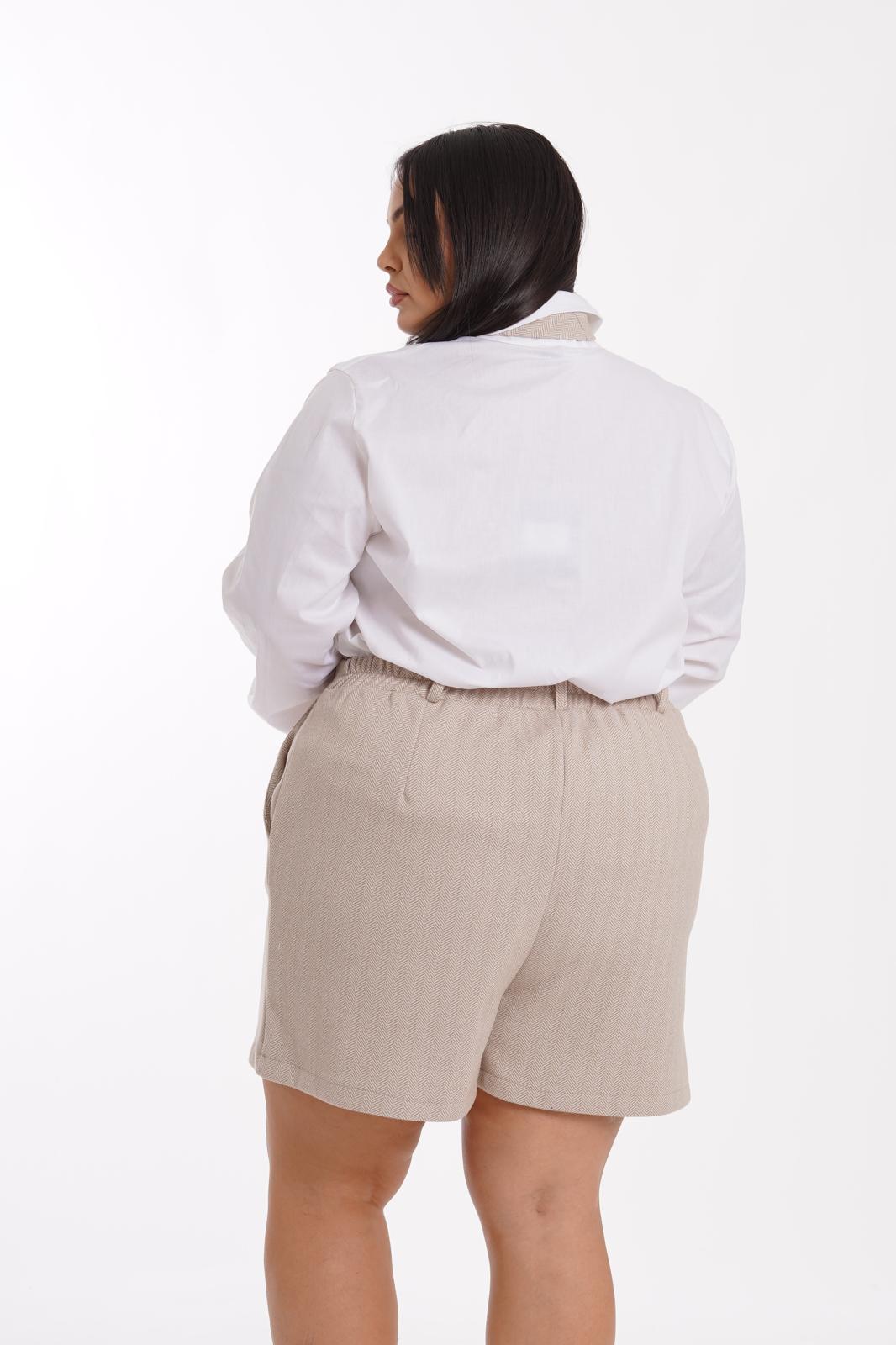 Coordinato Camicia+Cravatta Cambridge panna