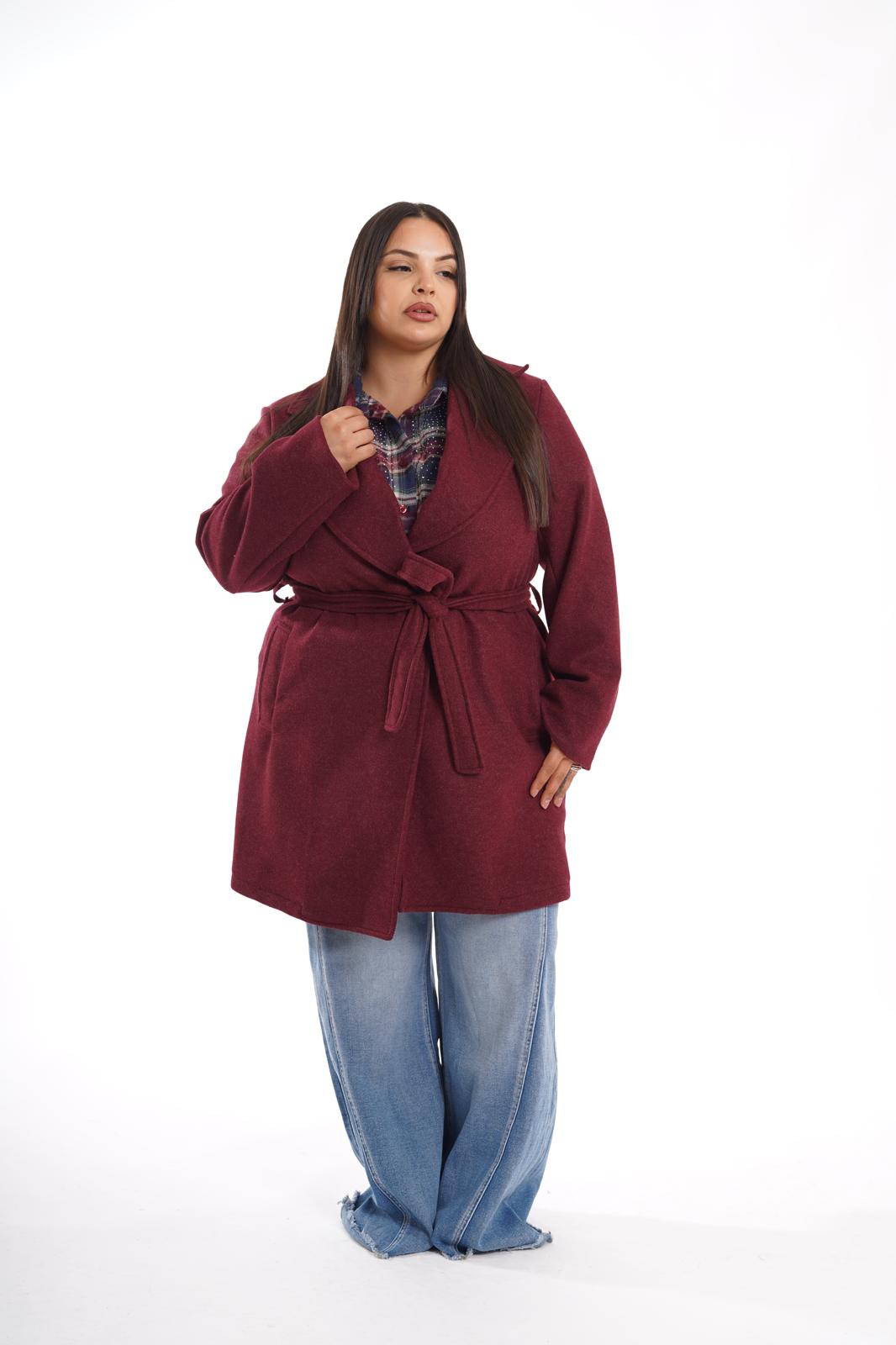 Cappotto Georgia bordeaux
