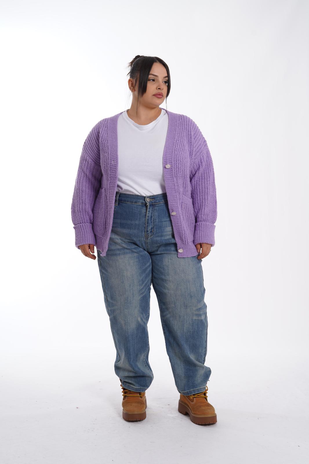 Cardigan Fashion lilla