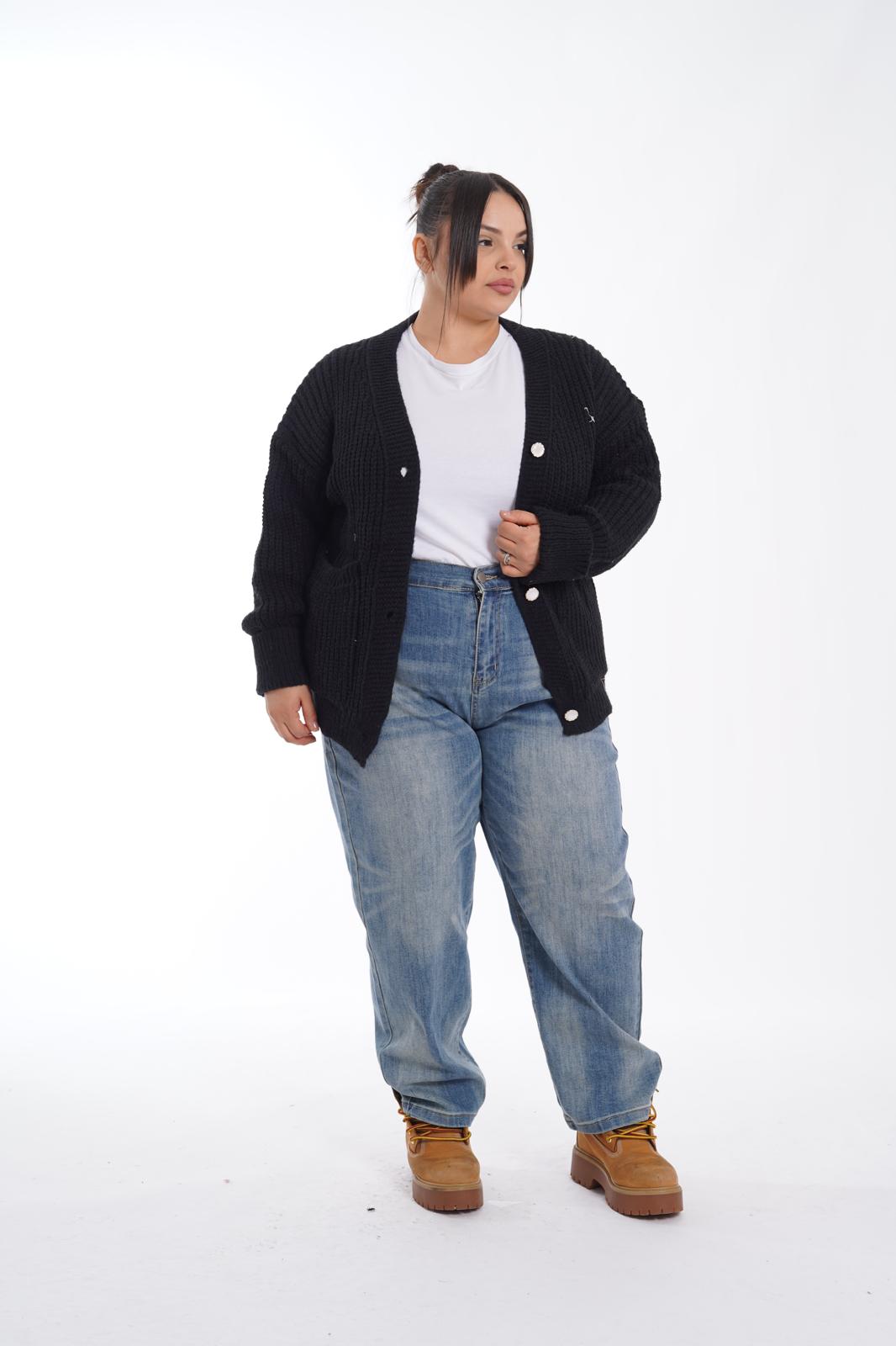 Cardigan Fashion nero