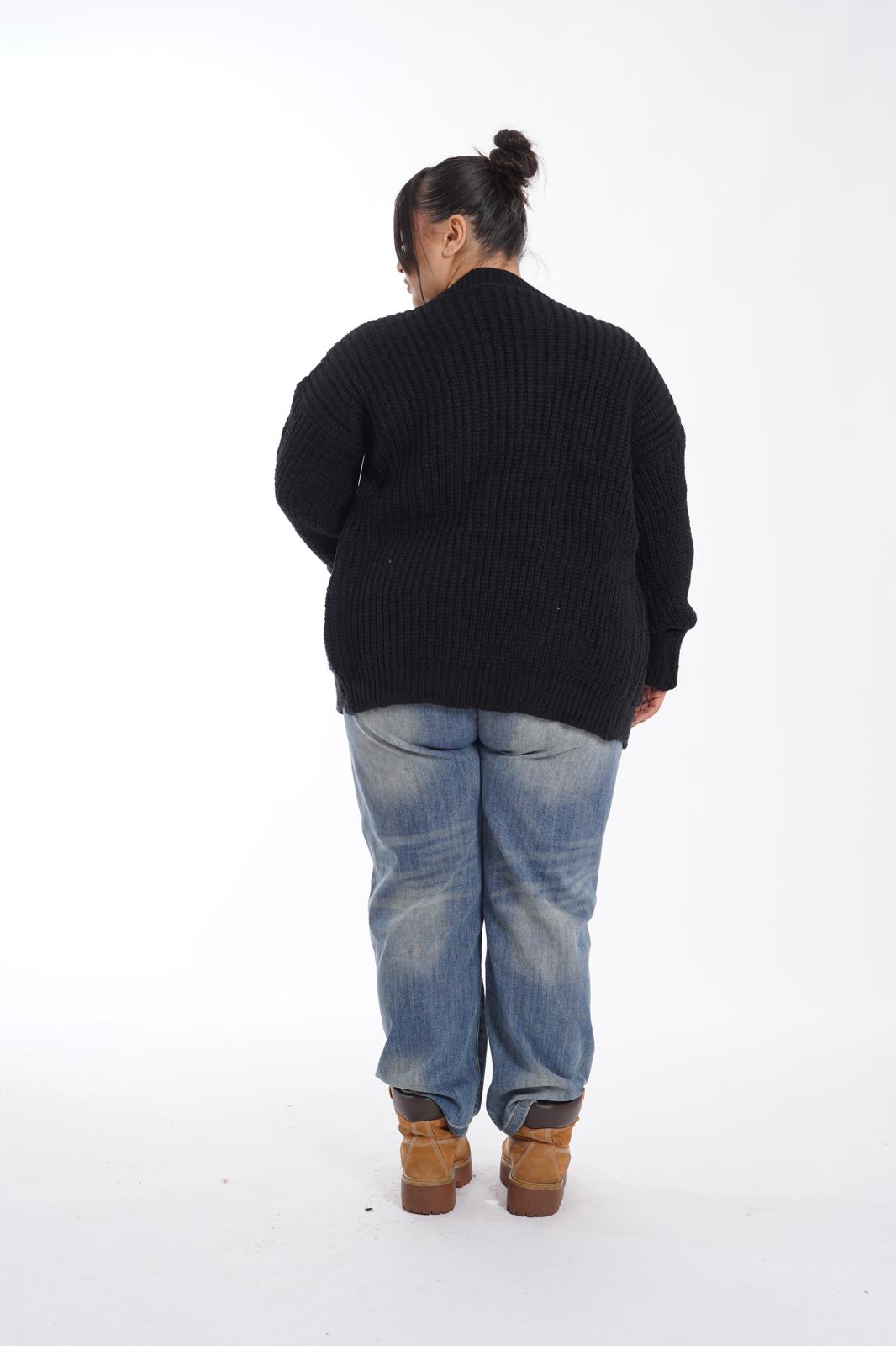 Cardigan Fashion nero