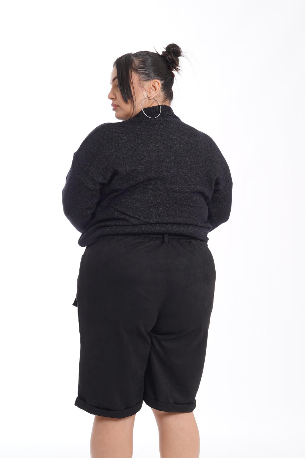 Bermuda Scamosciati Veronica nero