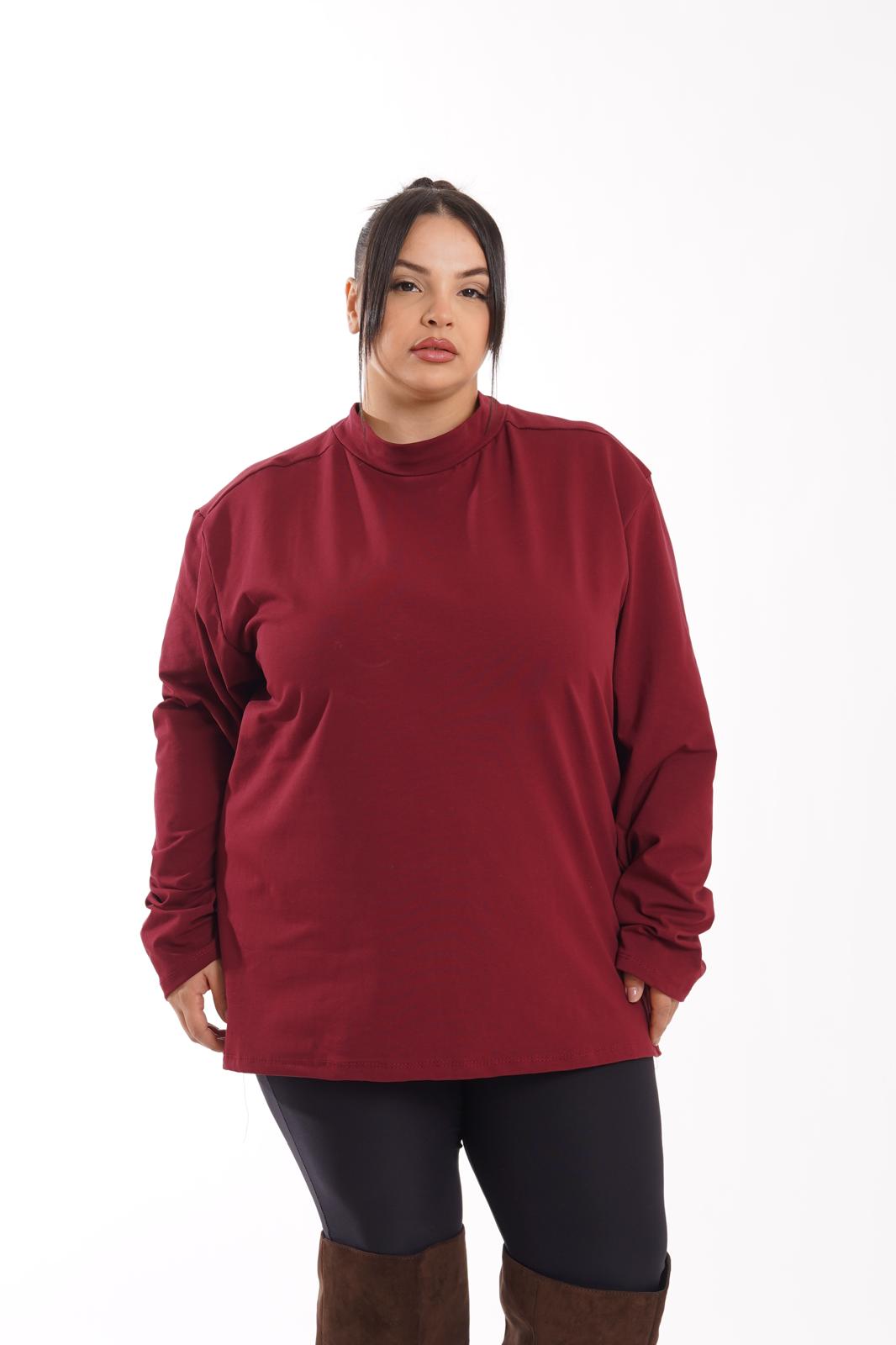 Maglia Basic Frida bordeaux
