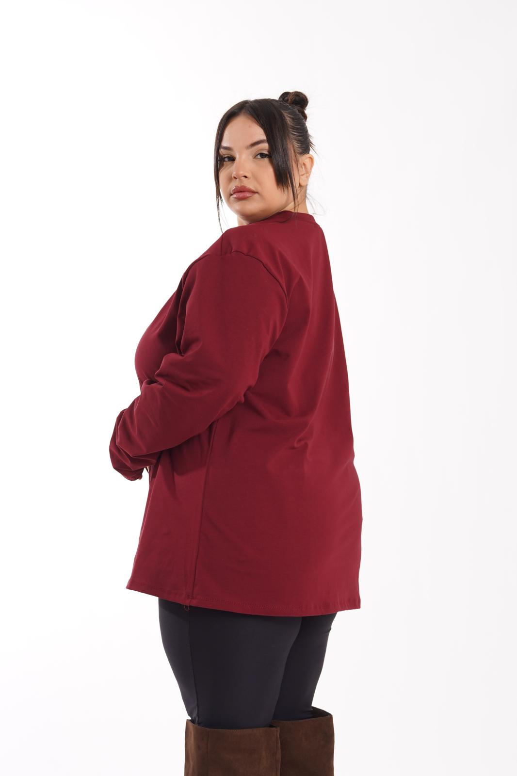 Maglia Basic Frida bordeaux