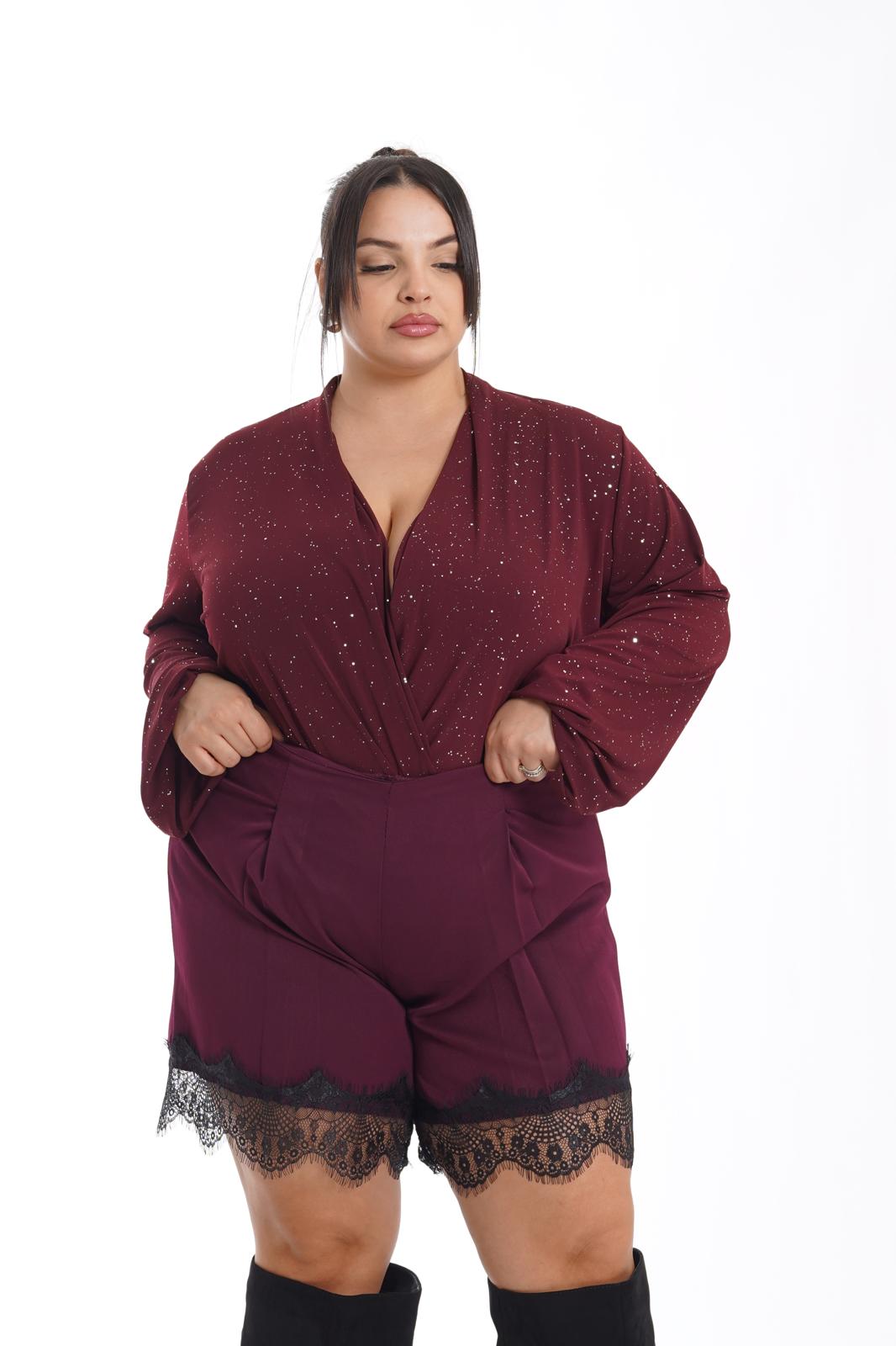 Shorts Chie in pizzo vinaccio