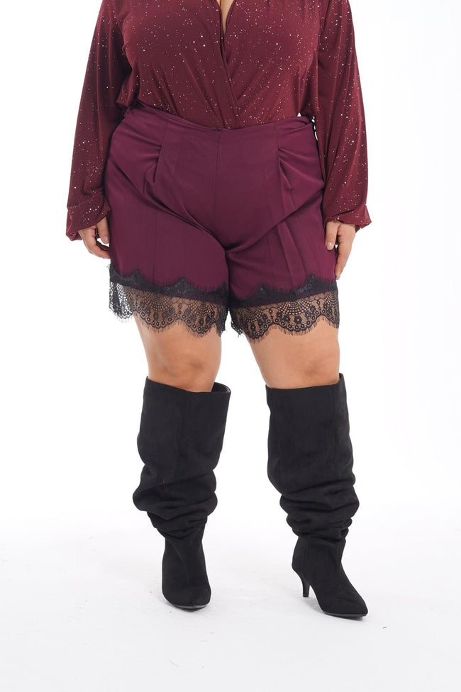 Shorts Chie in pizzo vinaccio