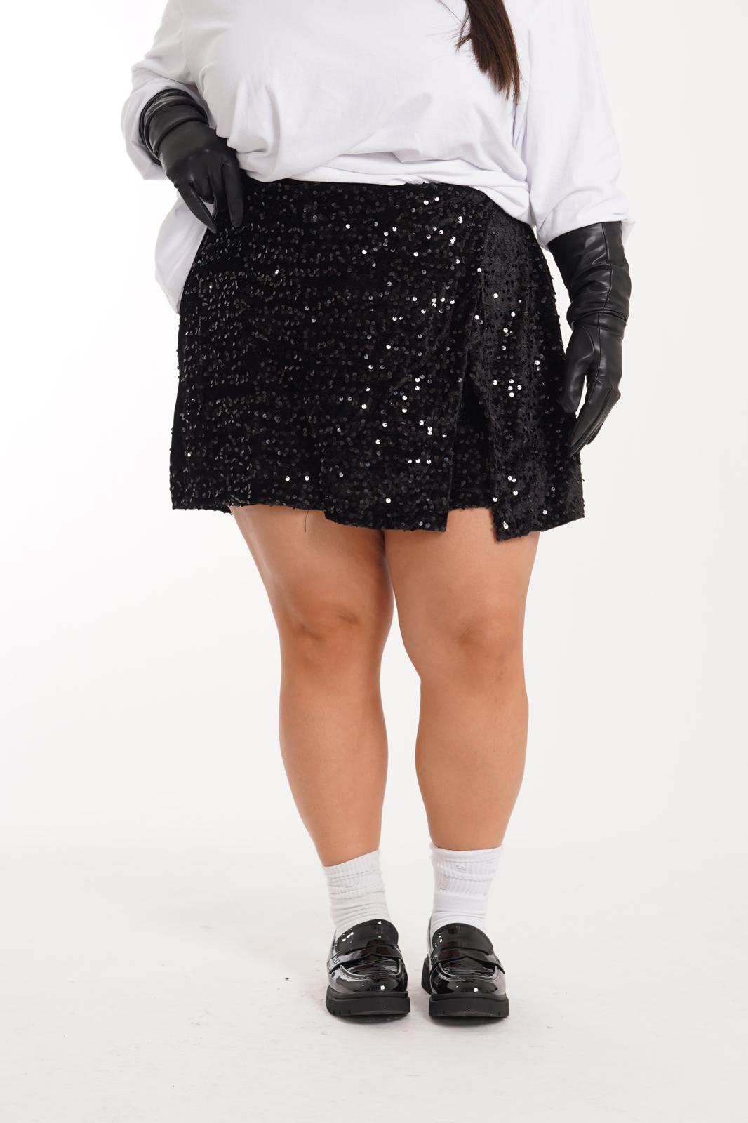 Pantagonna Paillette Amour nero