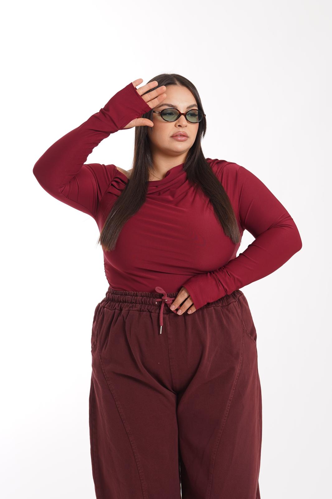 Maglia Noemi Kim bordeaux