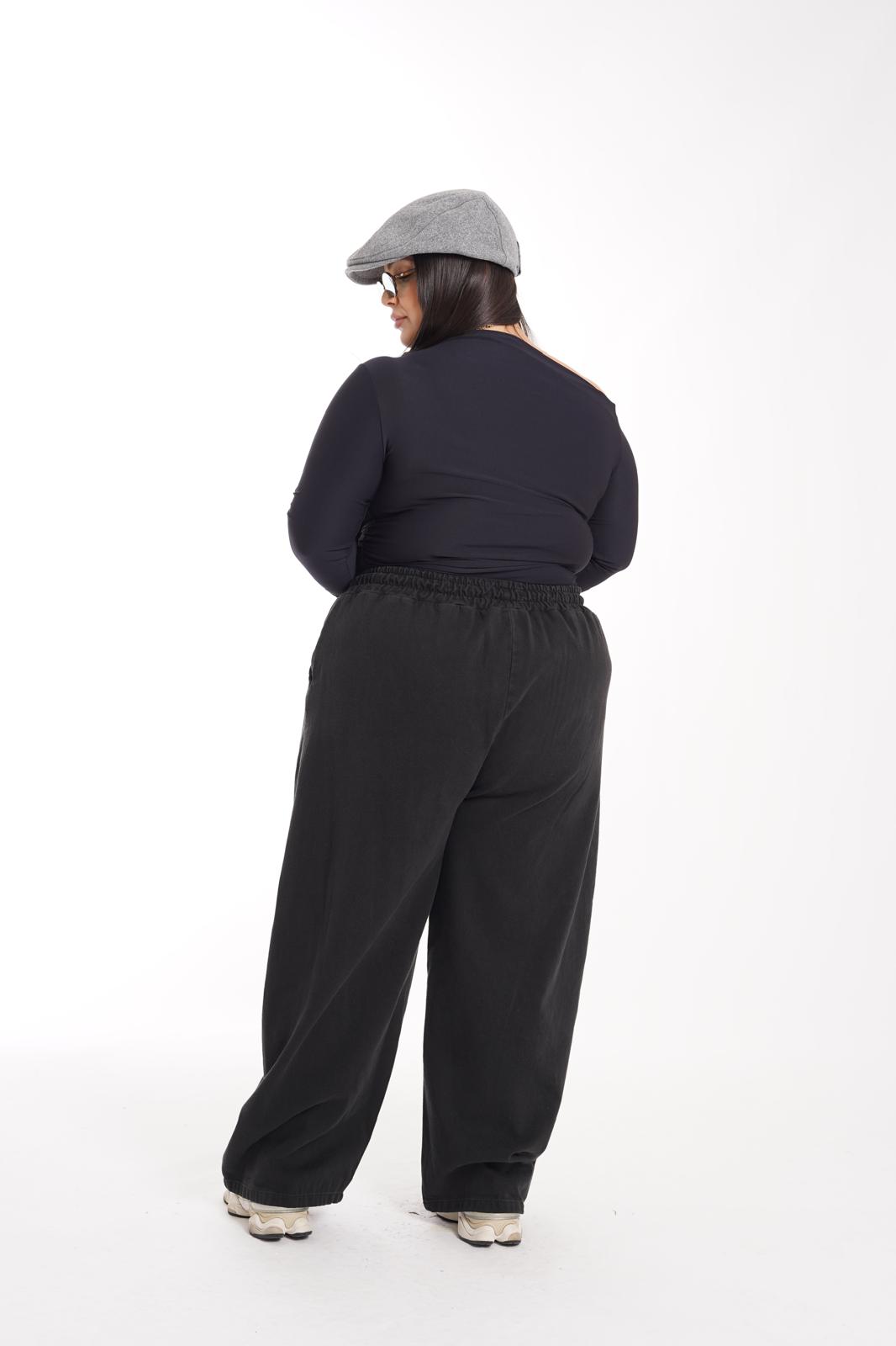 Pantalaccio denim Marghe nero