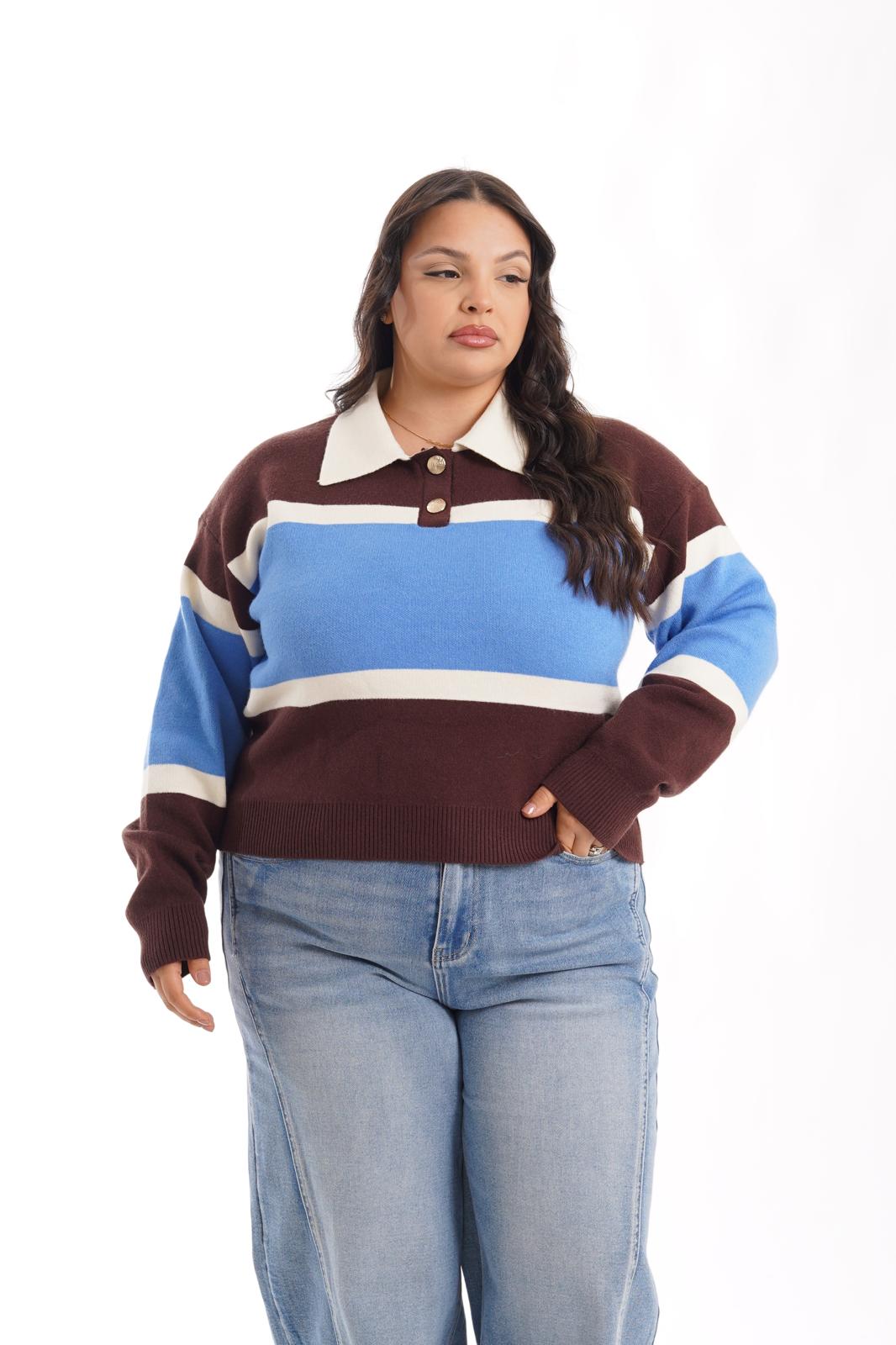 Pull\Polo Design azzurro