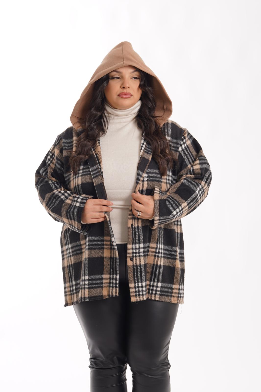 Camicia a quadri Sissy nero