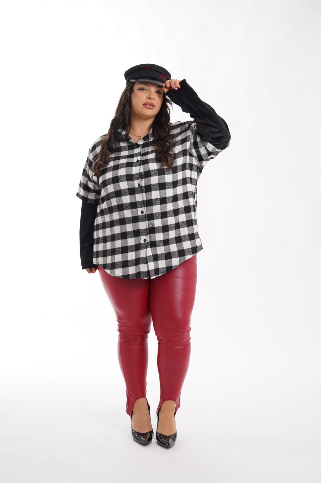 Leggings in ecopelle cavallerizza bordeaux