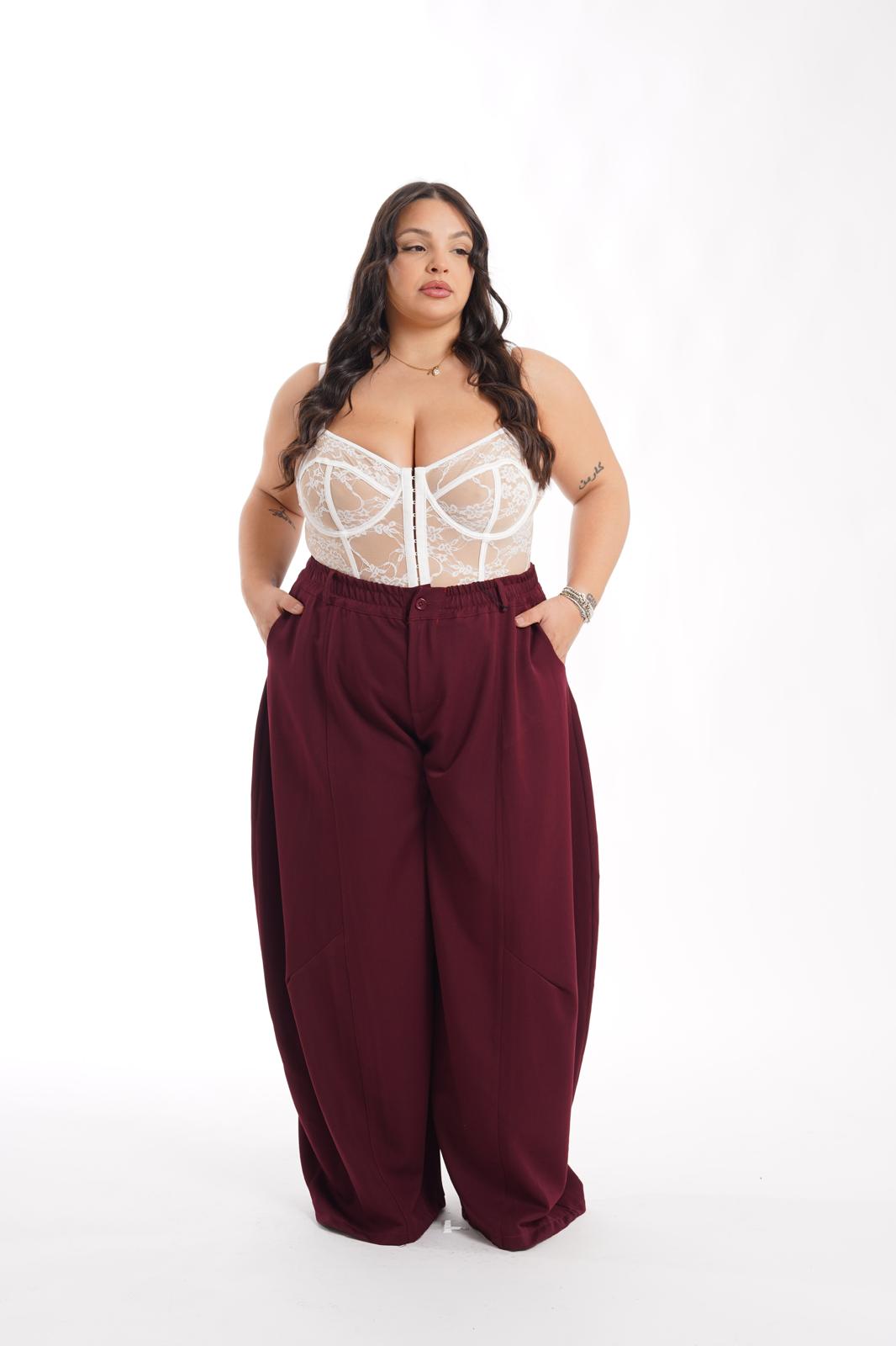 Pantalone Secret 93 bordeaux