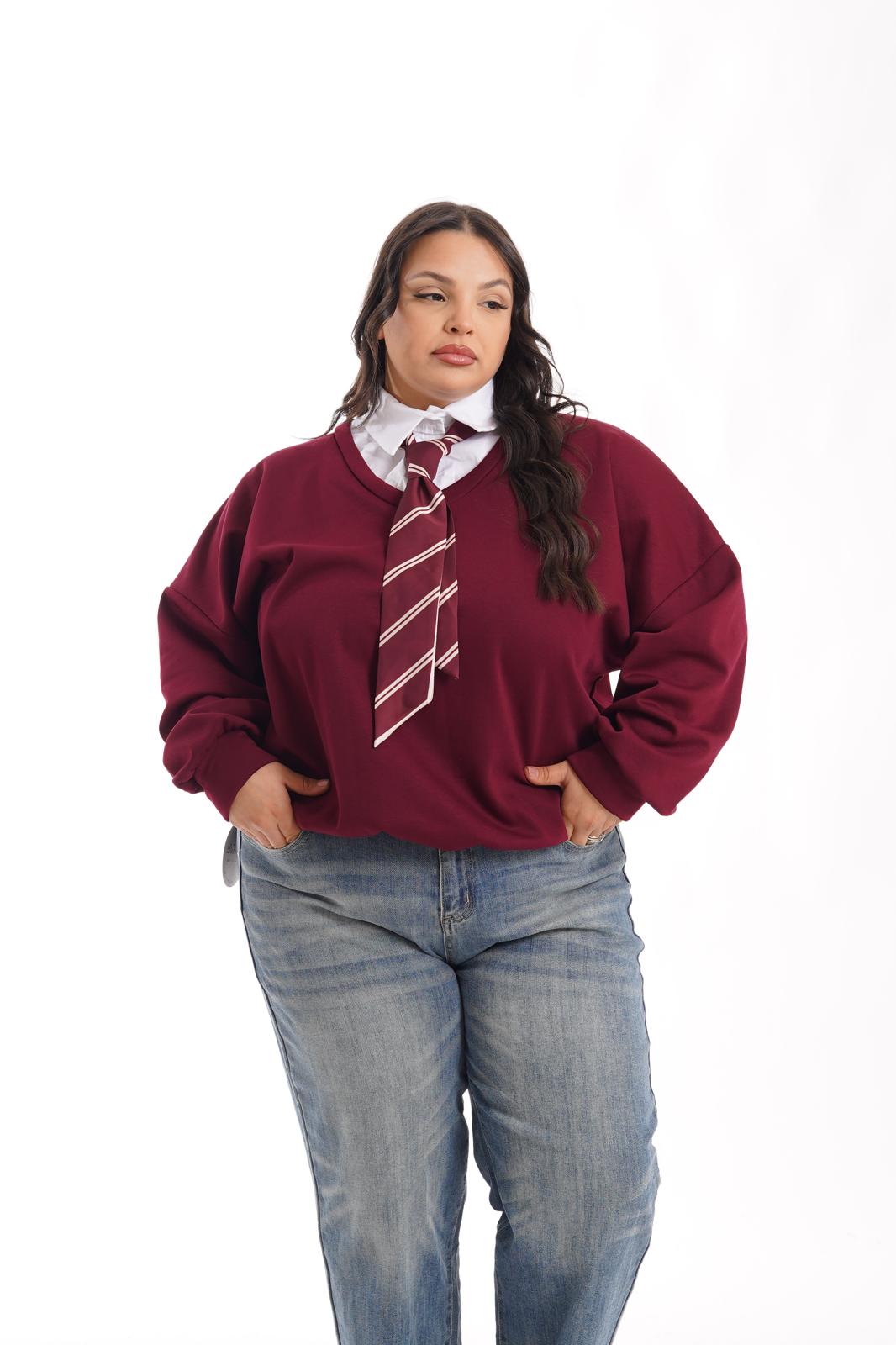 Felpa Emily 11 bordeaux