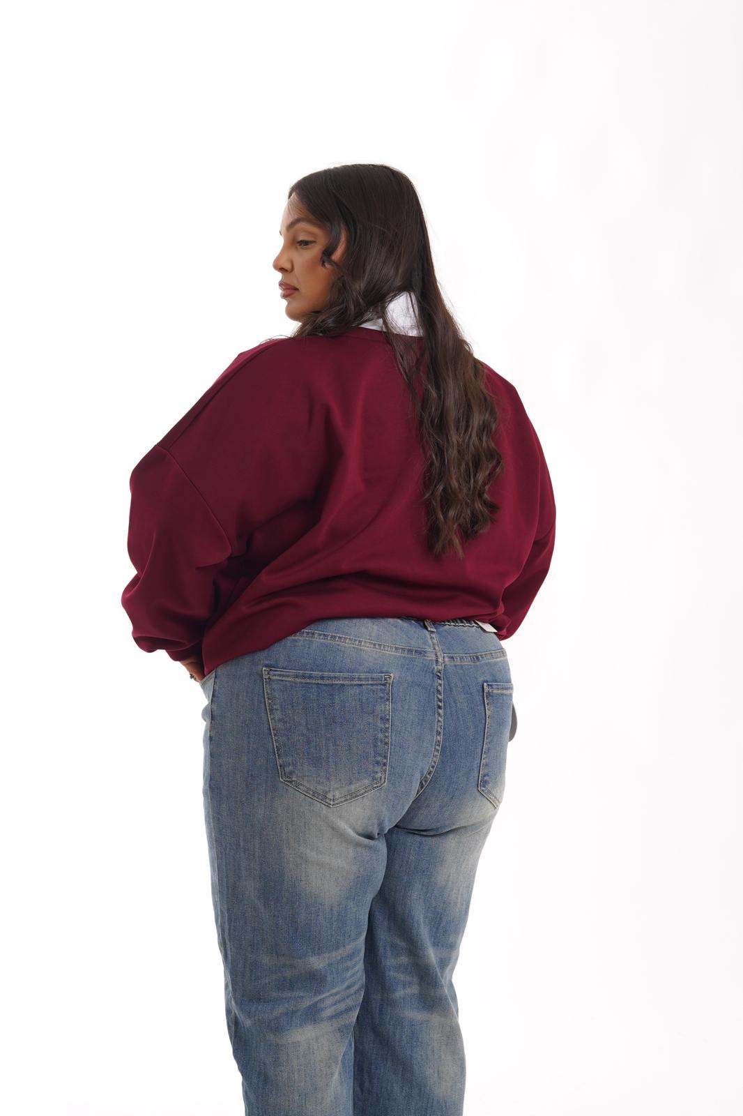 Felpa Emily 11 bordeaux