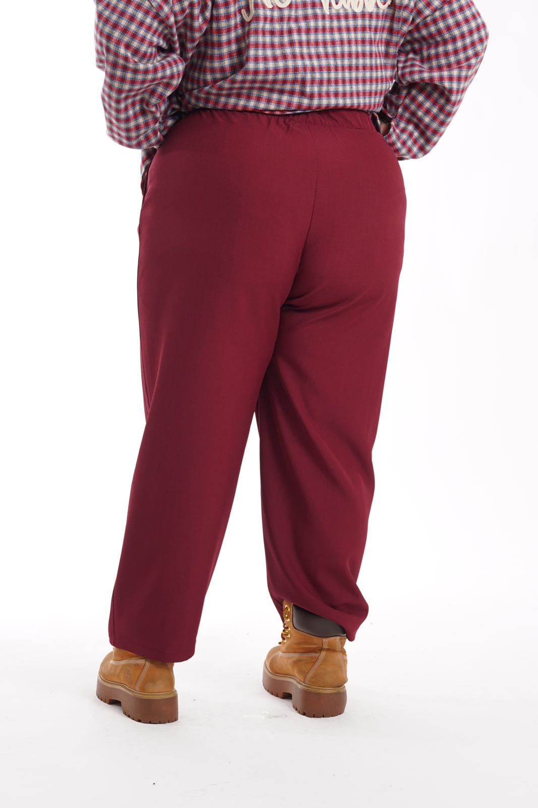 Pantalone Federica bordeaux