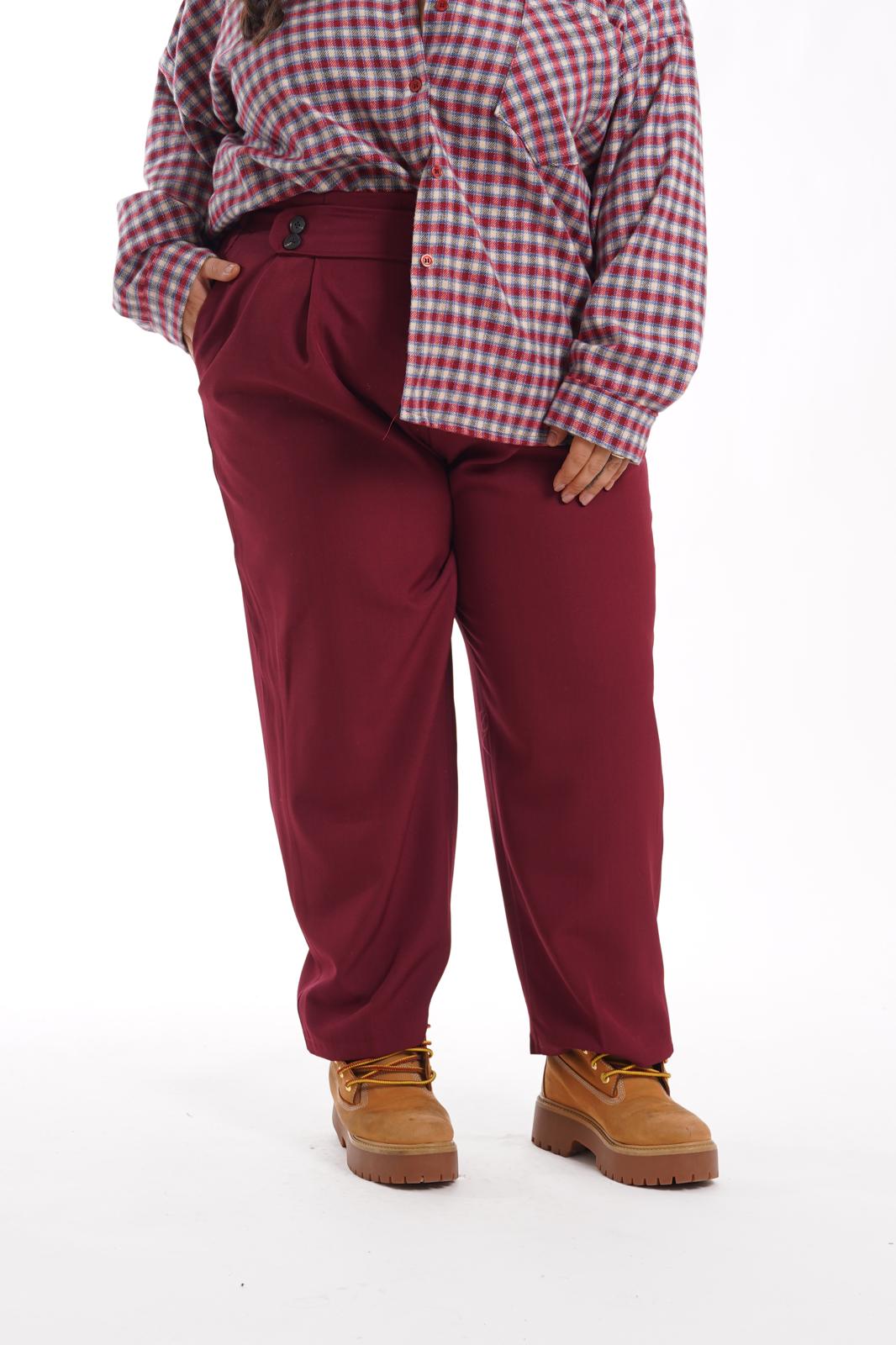 Pantalone Federica bordeaux