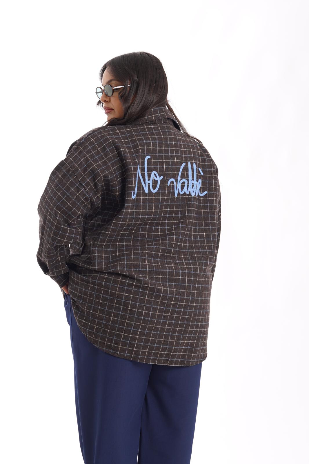 Camicia "No Vabbè" azzurro