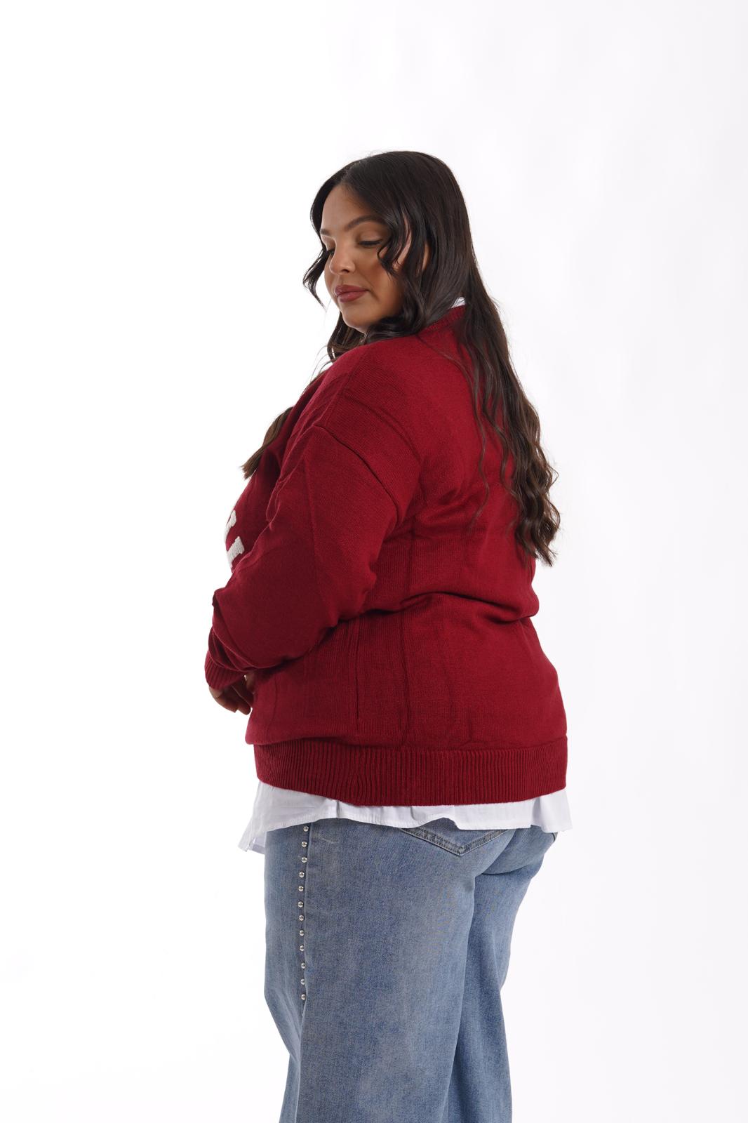 Pull Los Angles bordeaux