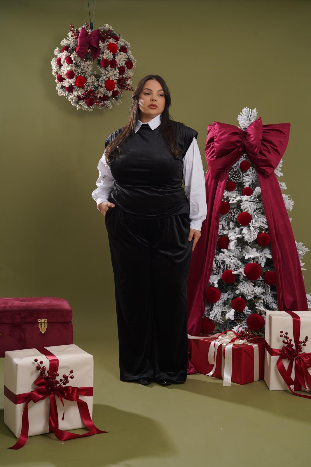 Coordinato Feliz Ciniglia nero