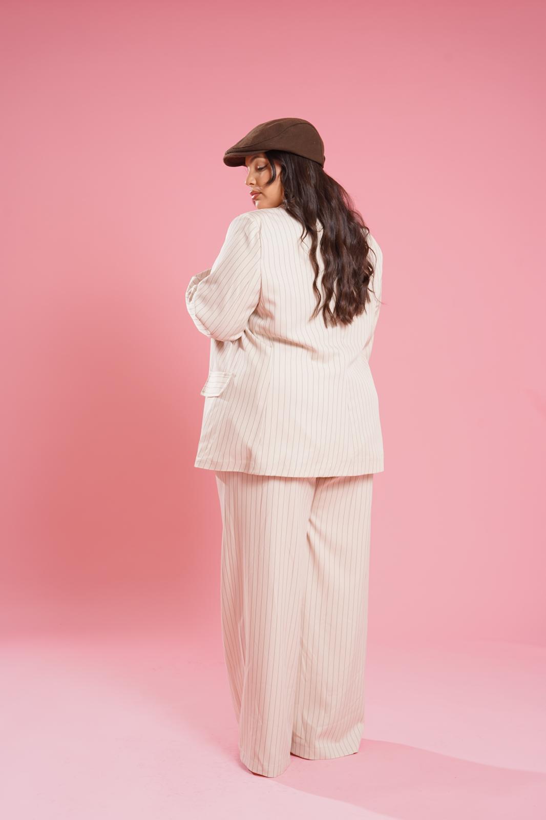 Giacca Gessata "Place Des Vosges" Panna