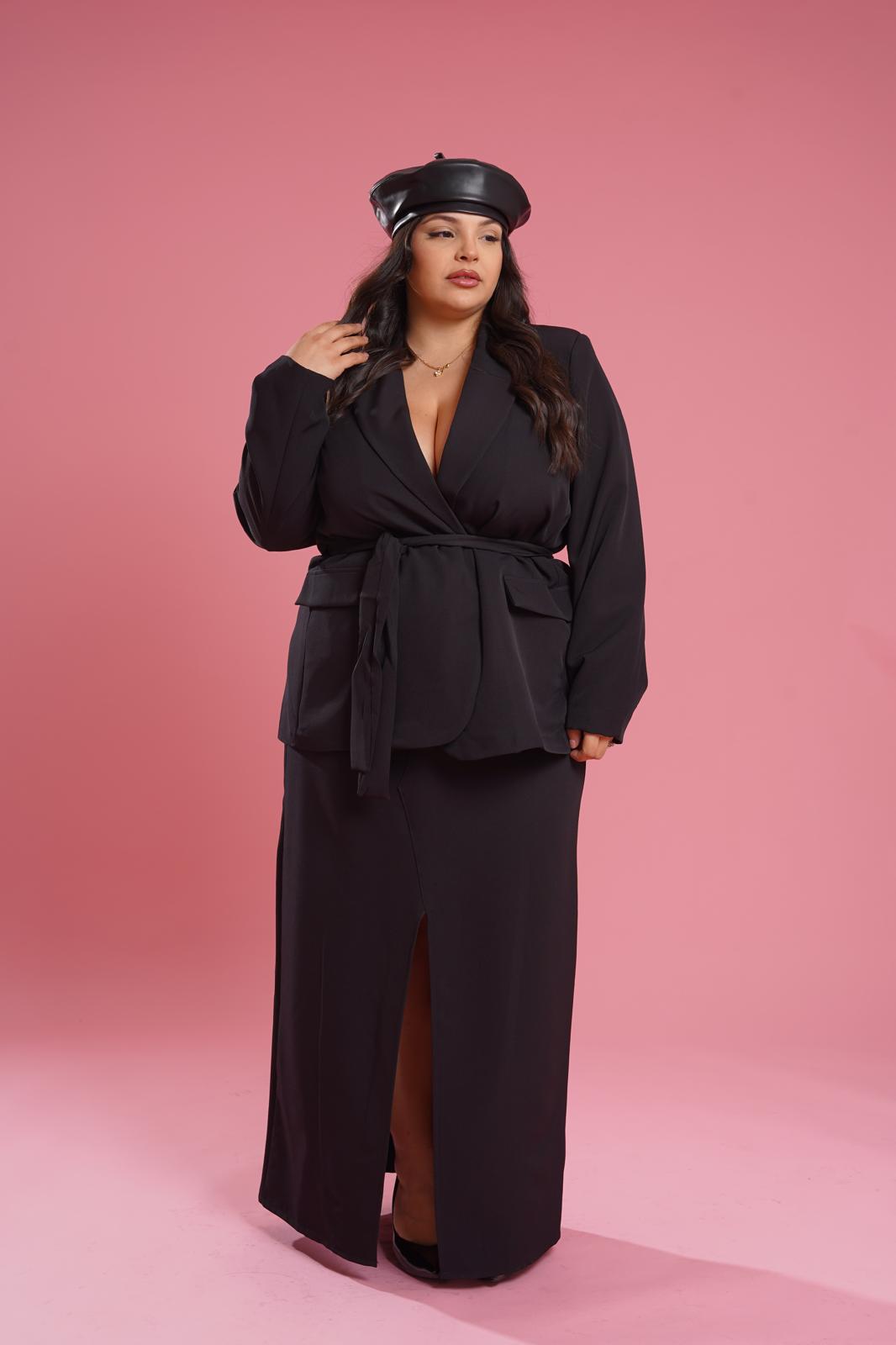 Gonna Longuette "Montmartre" Nero