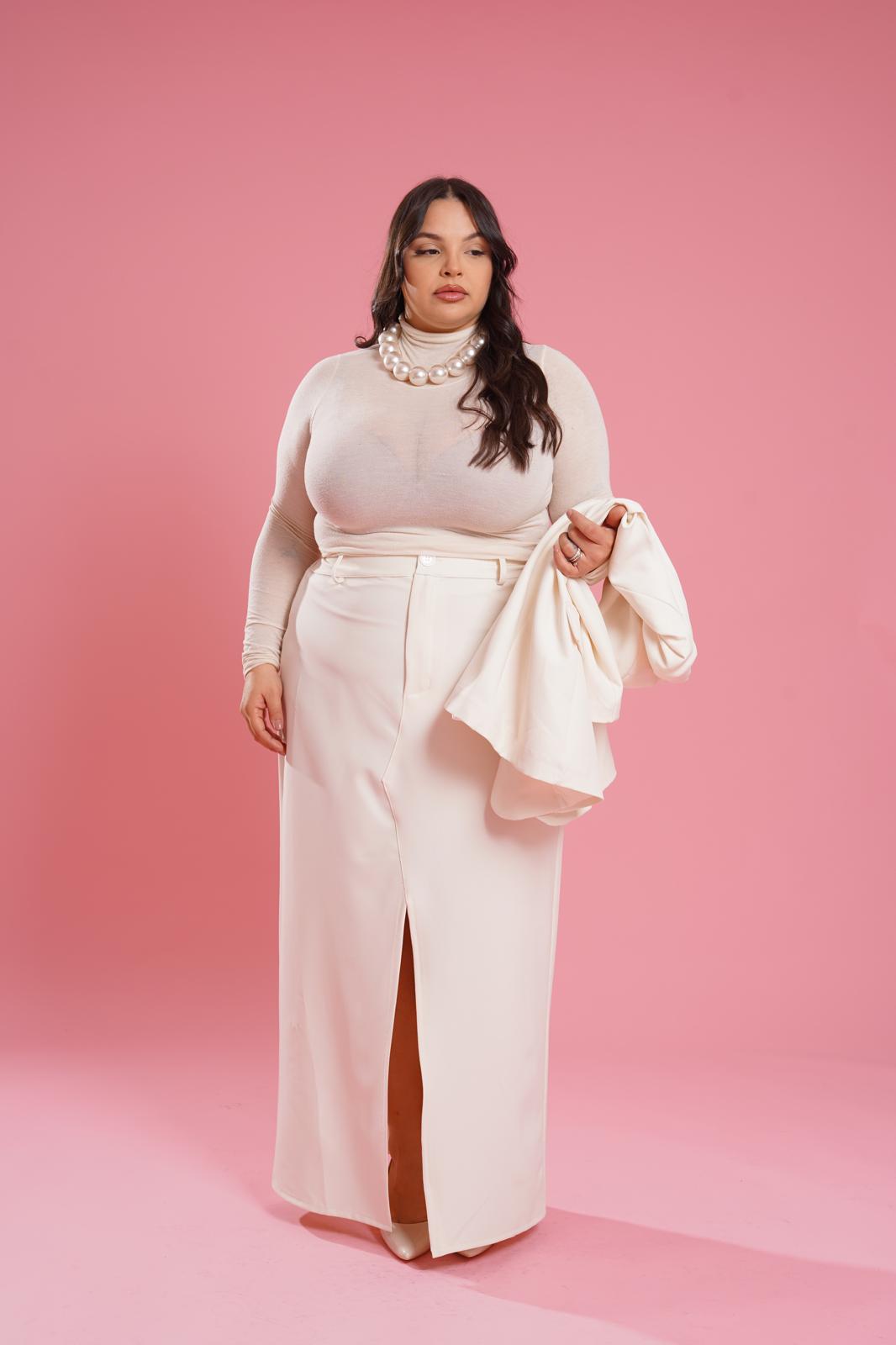 Gonna Longuette "Montmartre" Panna