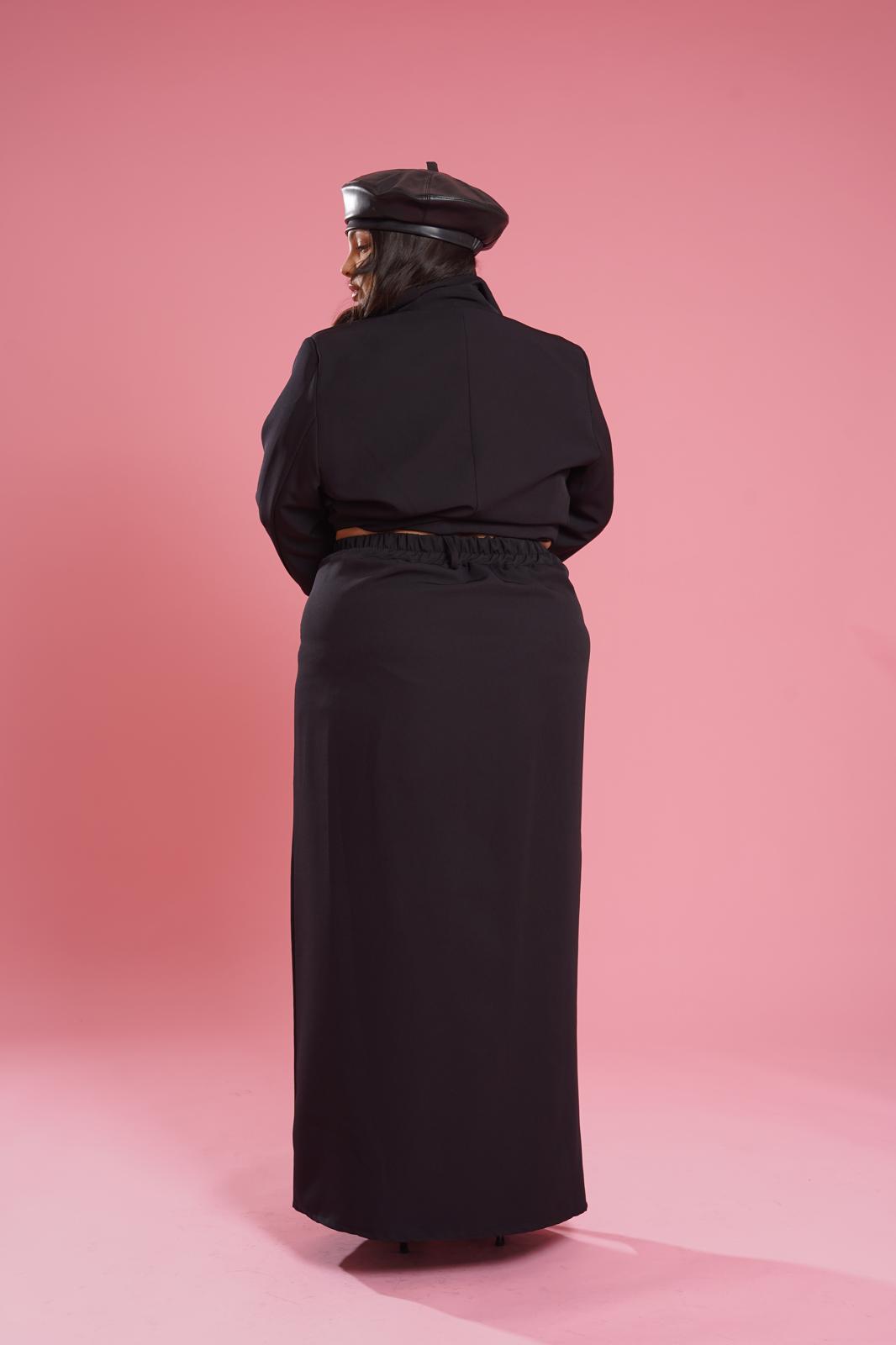 Gonna Longuette "Montmartre" Nero