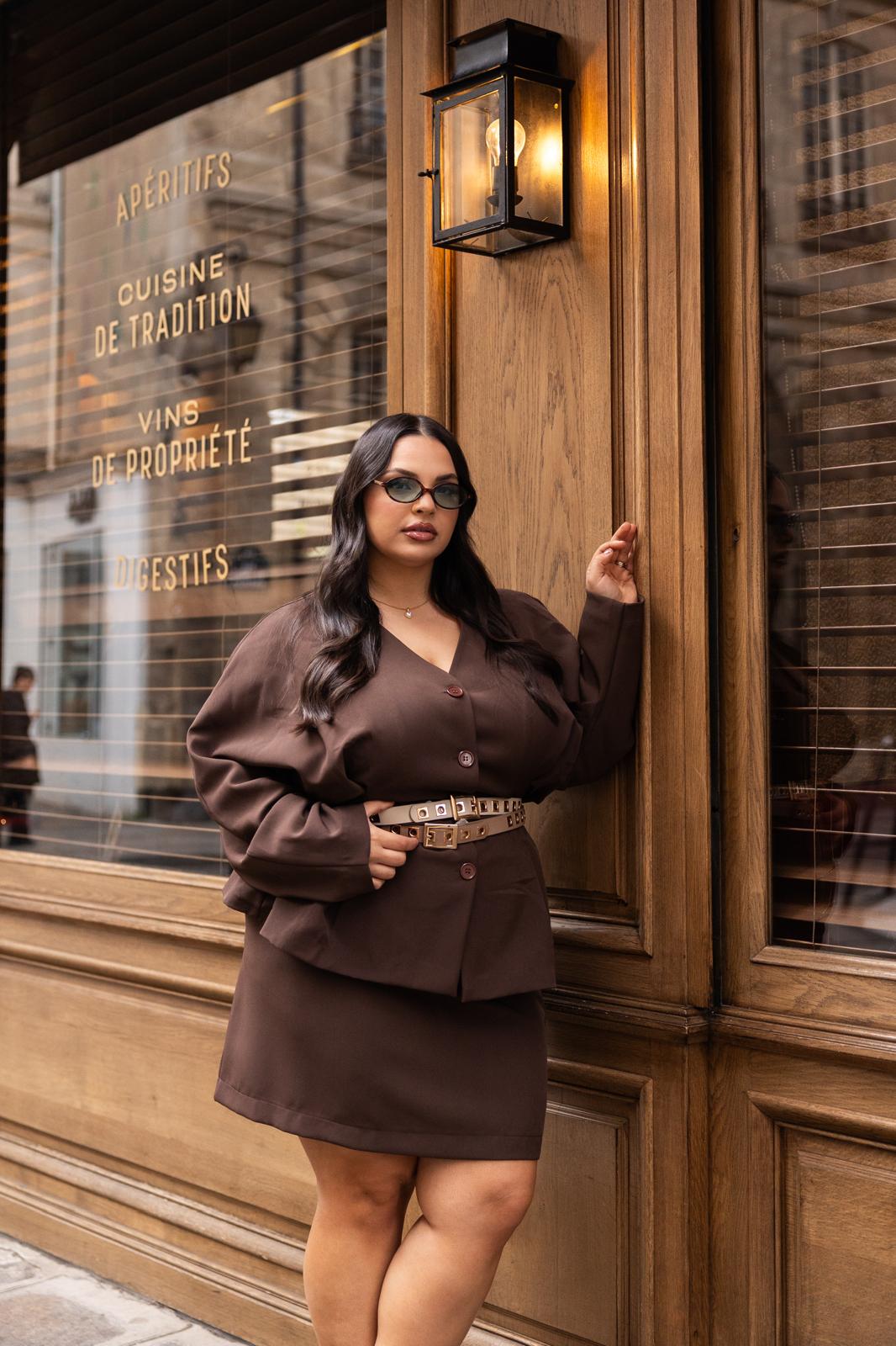 Giacca Ovale "La Rue Des Rosiers" Marrone