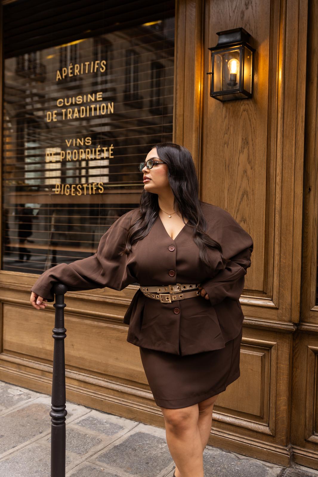 Giacca Ovale "La Rue Des Rosiers" Marrone