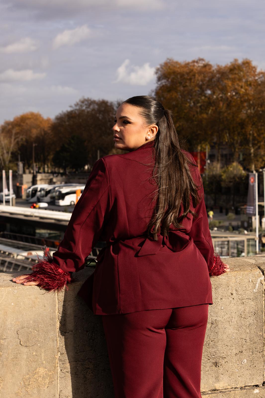 Giacca "Champs Elysees" Bordeaux