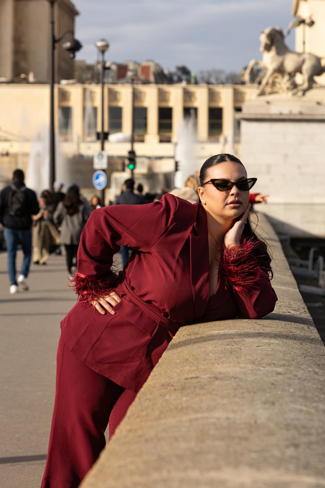 Giacca "Champs Elysees" Bordeaux