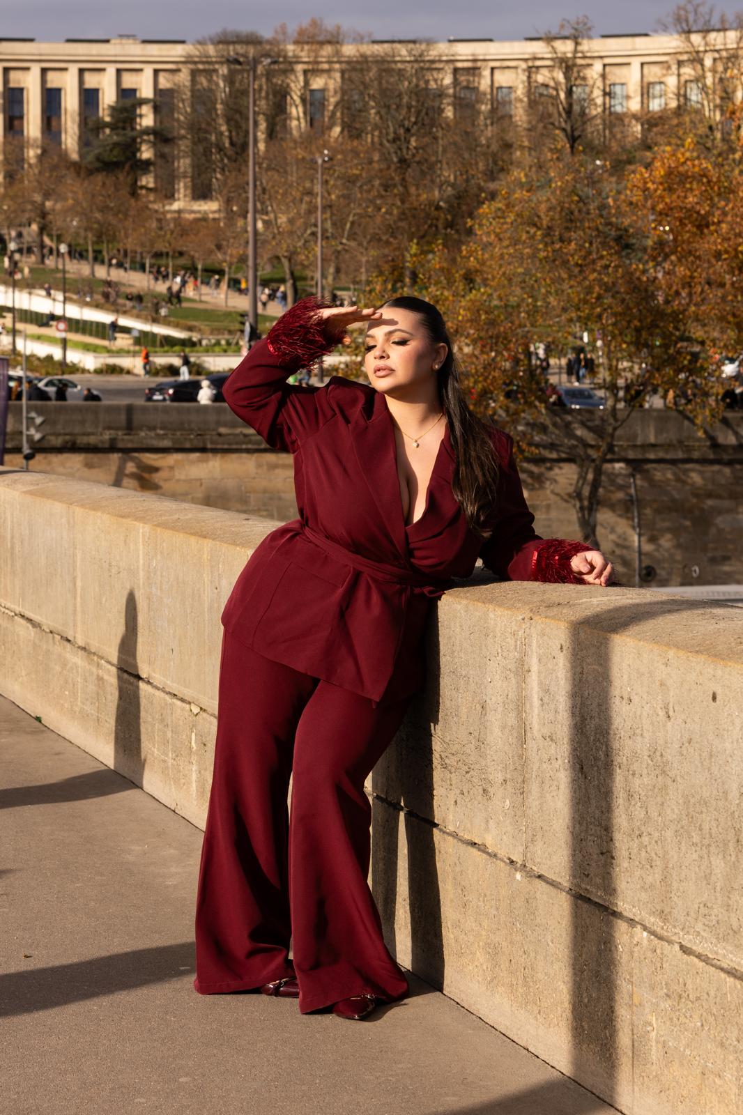 Pantalone "Champs Elysees" Bordeaux