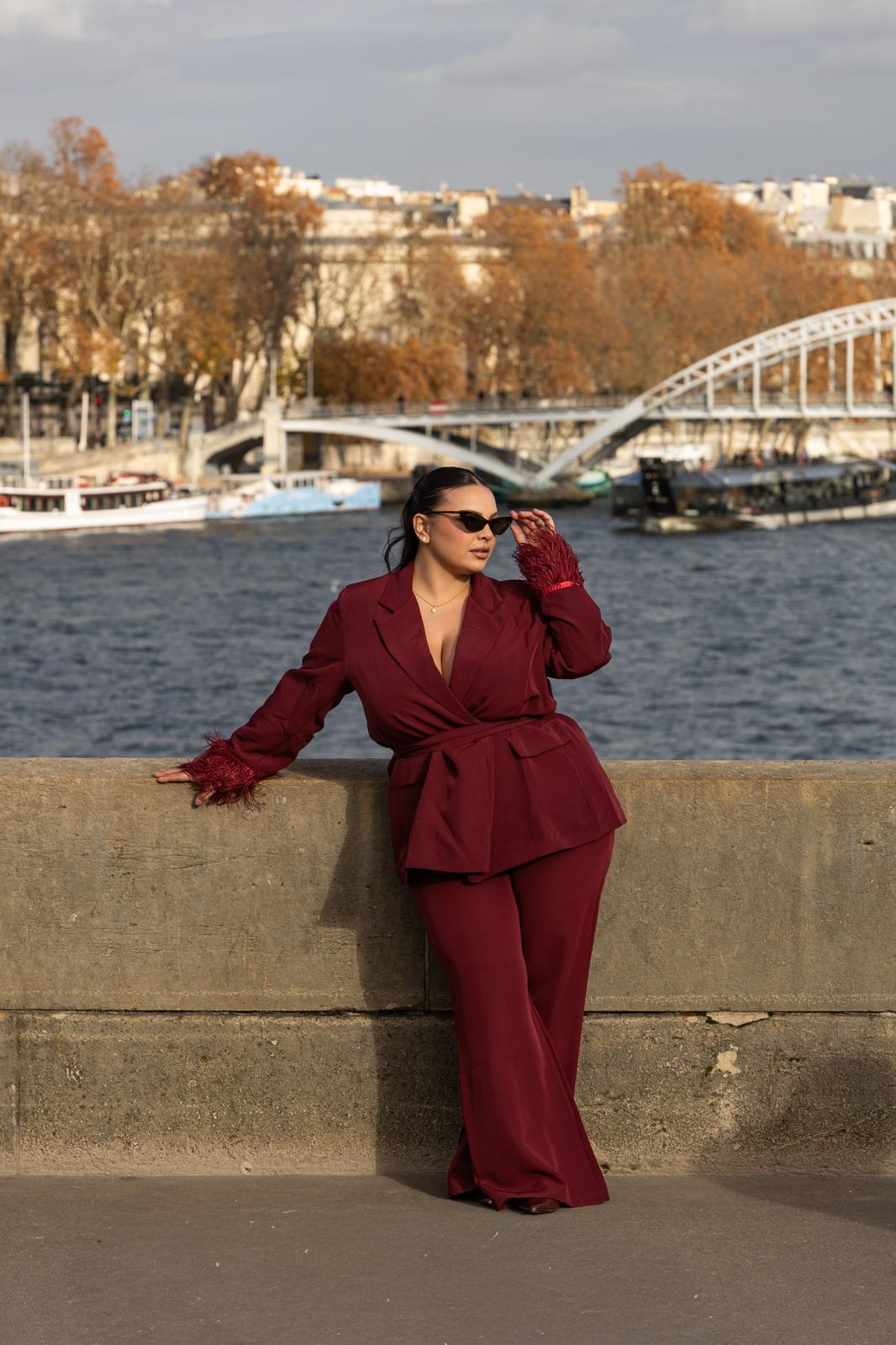 Pantalone "Champs Elysees" Bordeaux