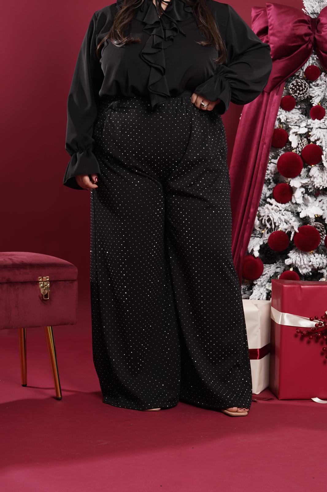 Pantalone Glitter nero